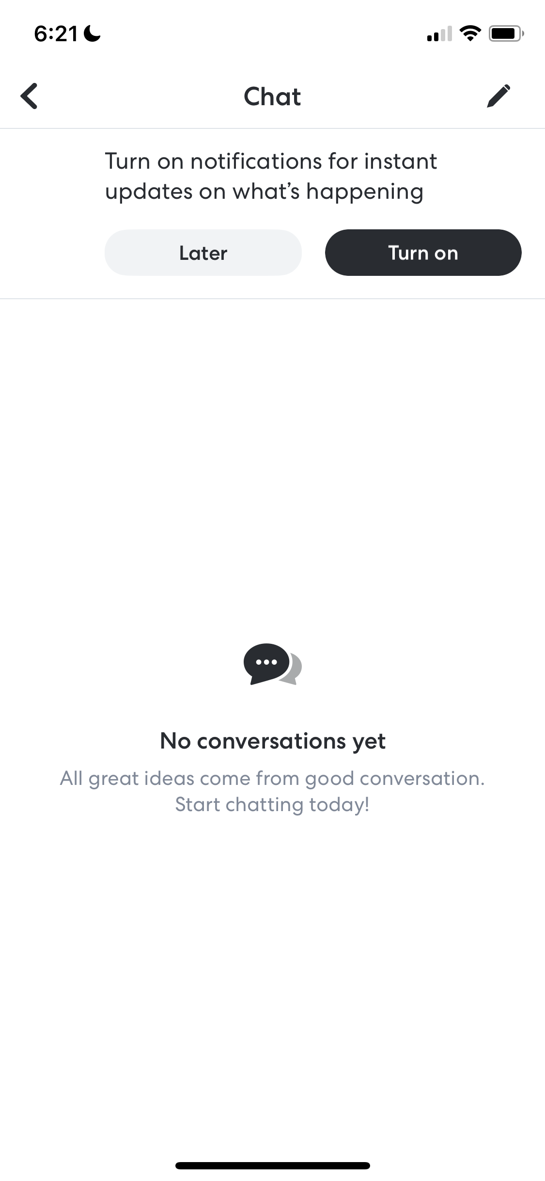 Screenshot of Chat