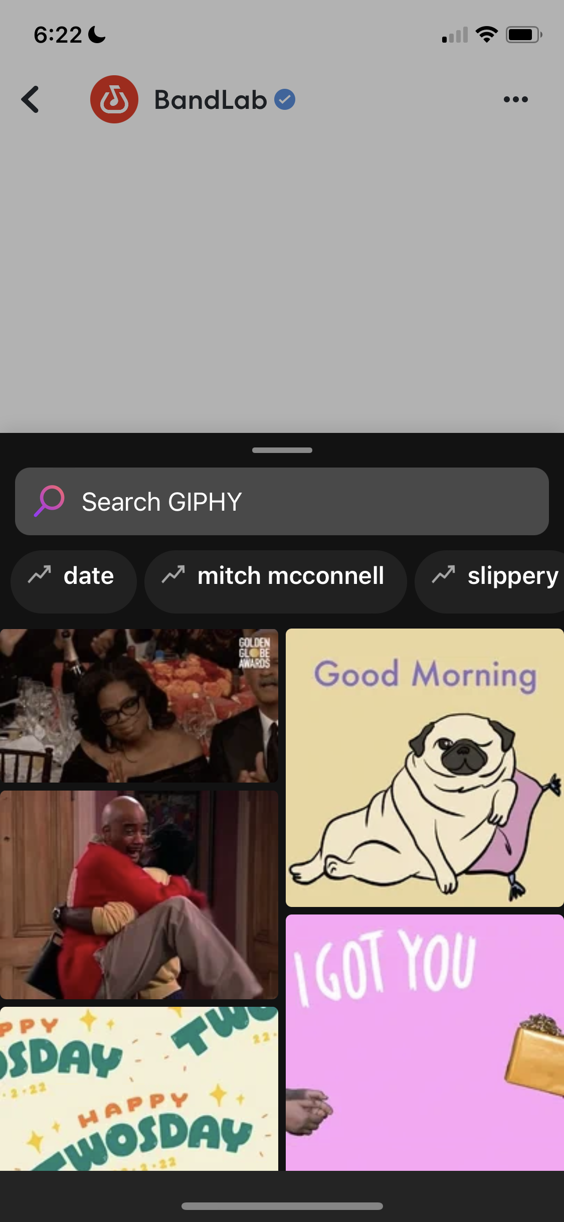 Screenshot of GIFs