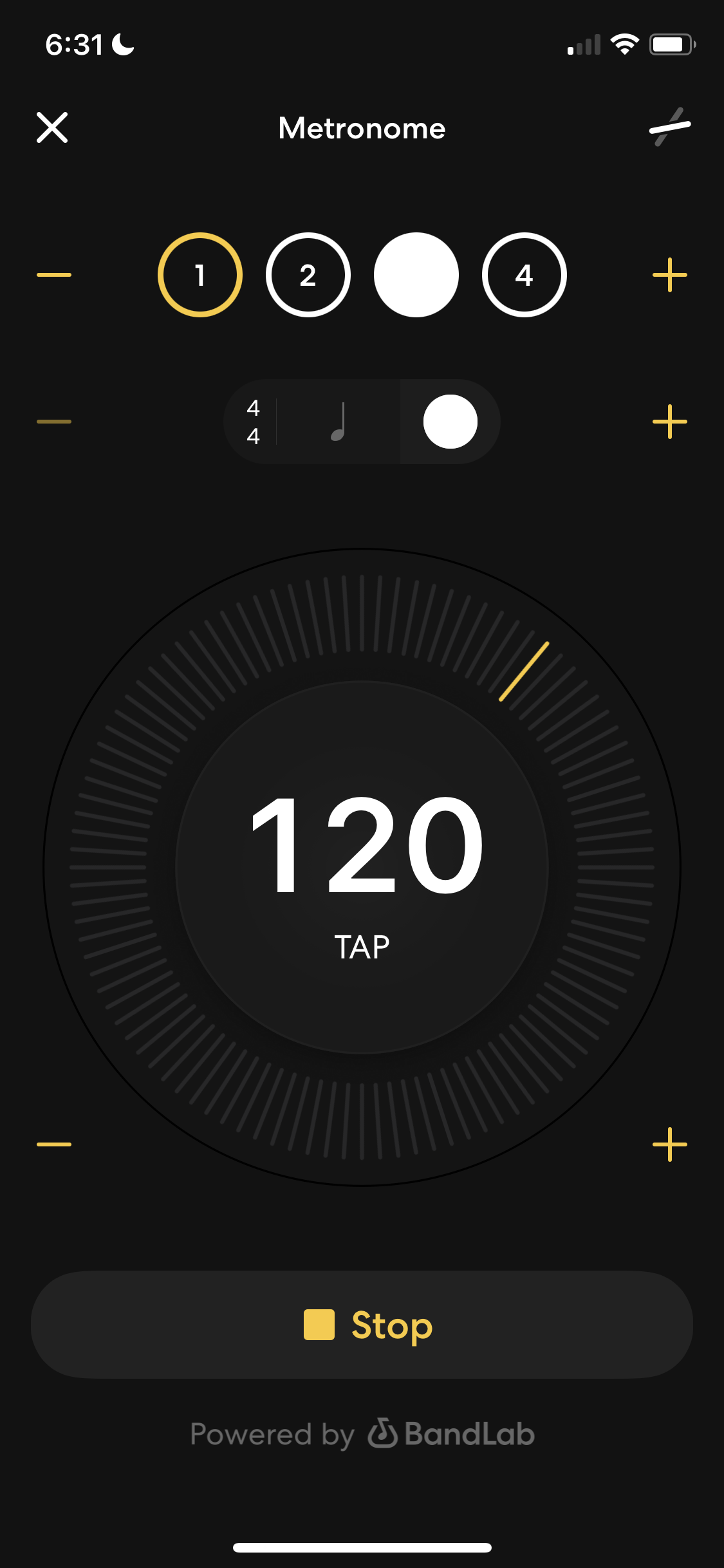 Screenshot of Metronome