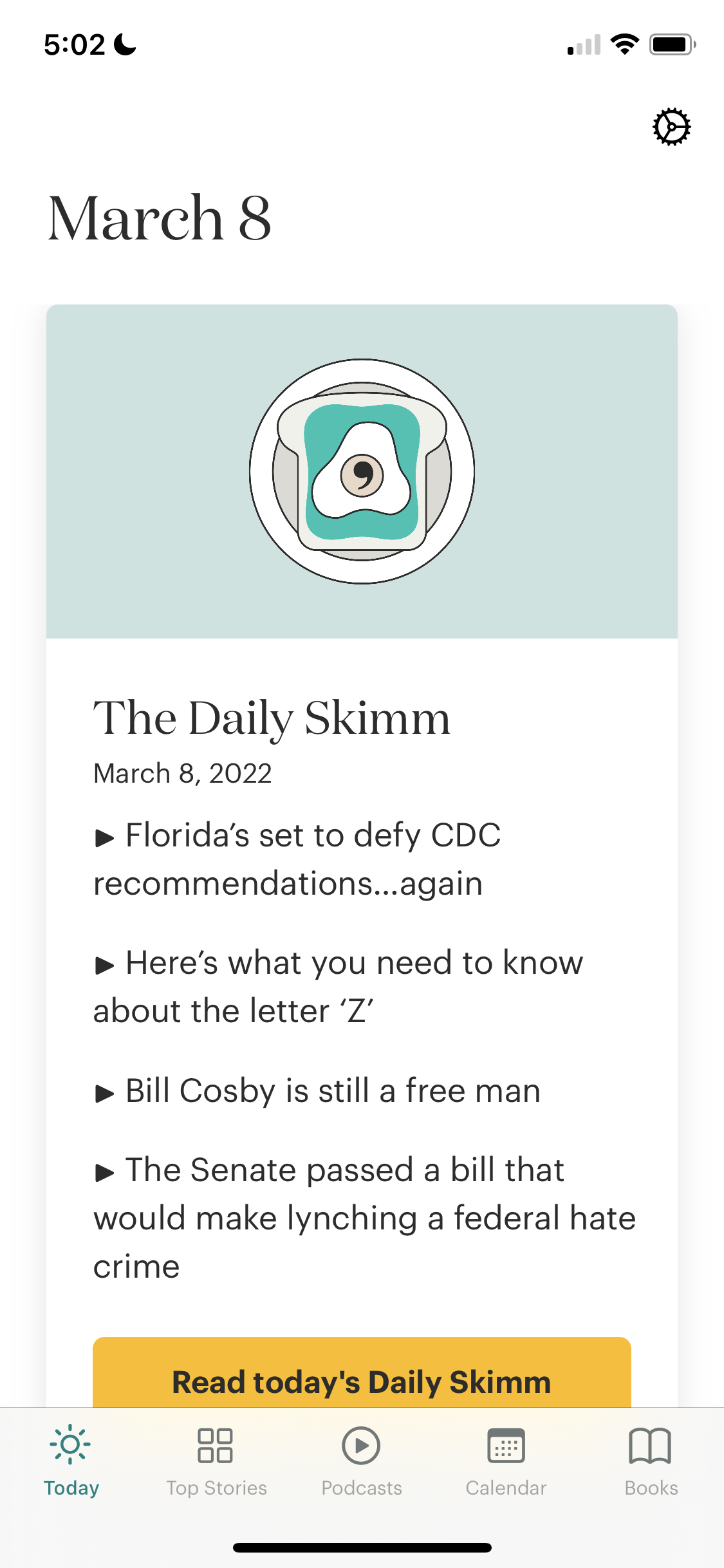 General browsing on theSkimm video thumbnail