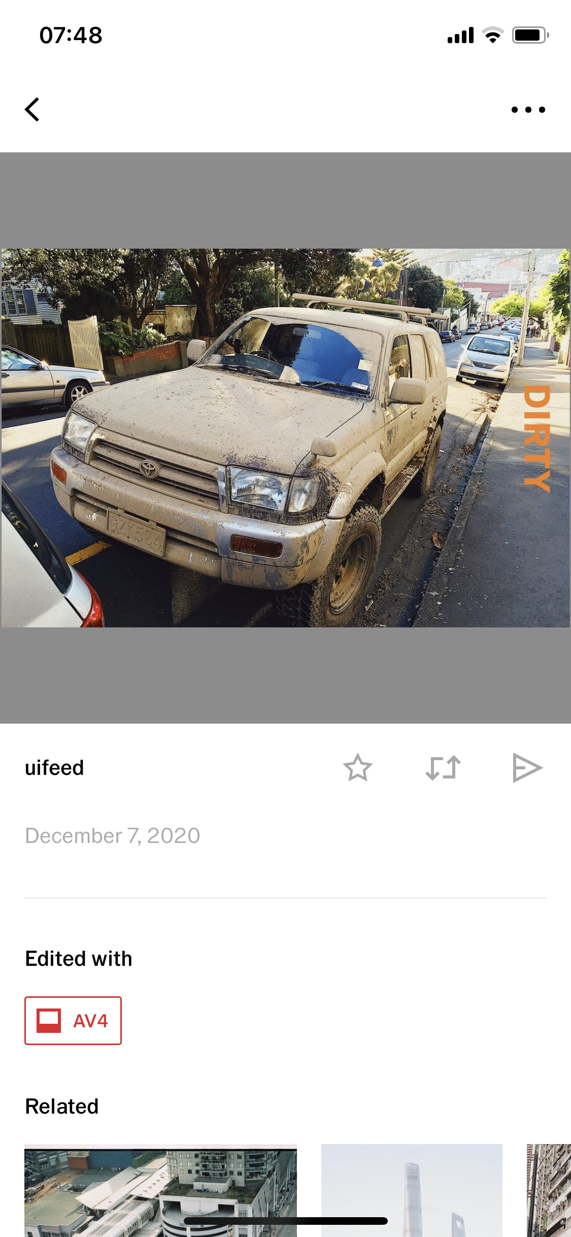 General browsing on VSCO video thumbnail