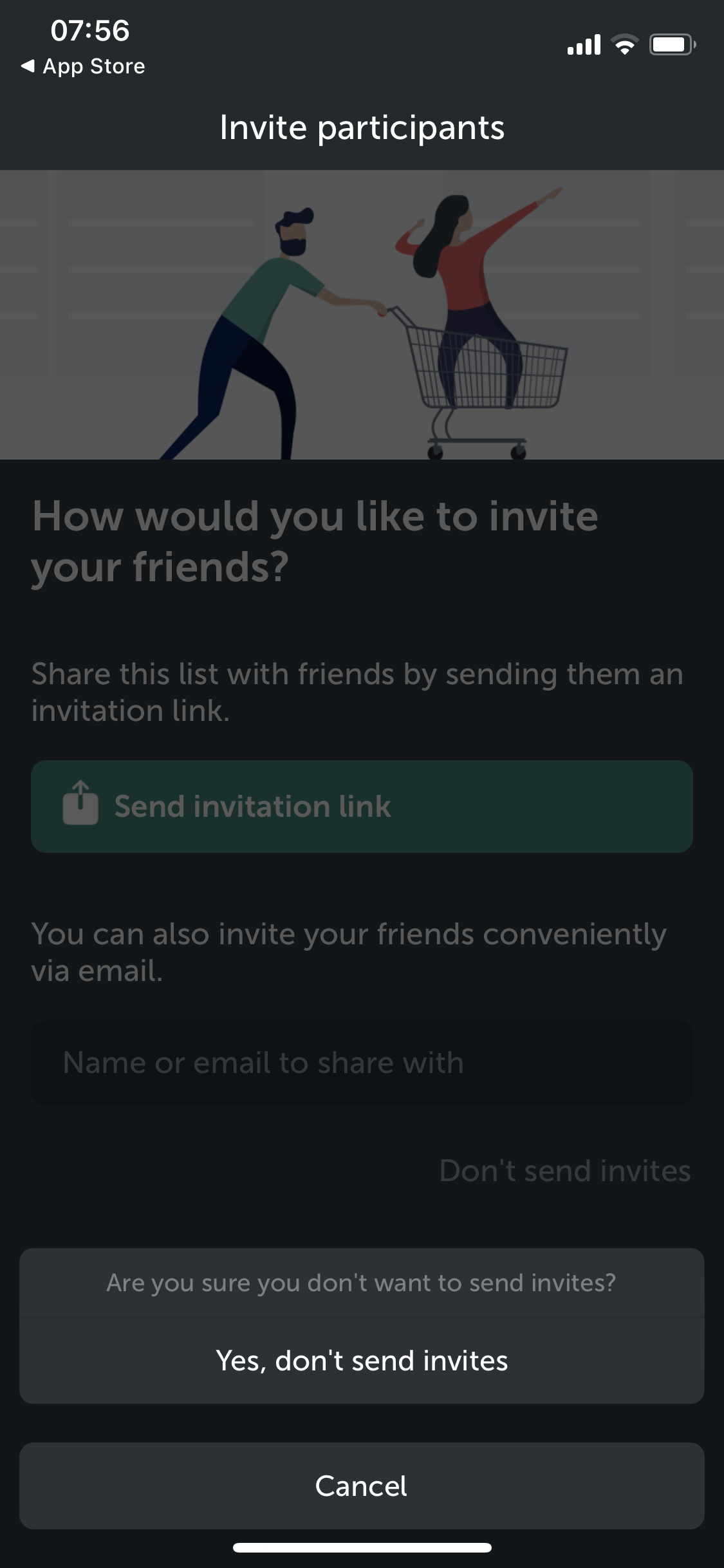 Screenshot of Confirm