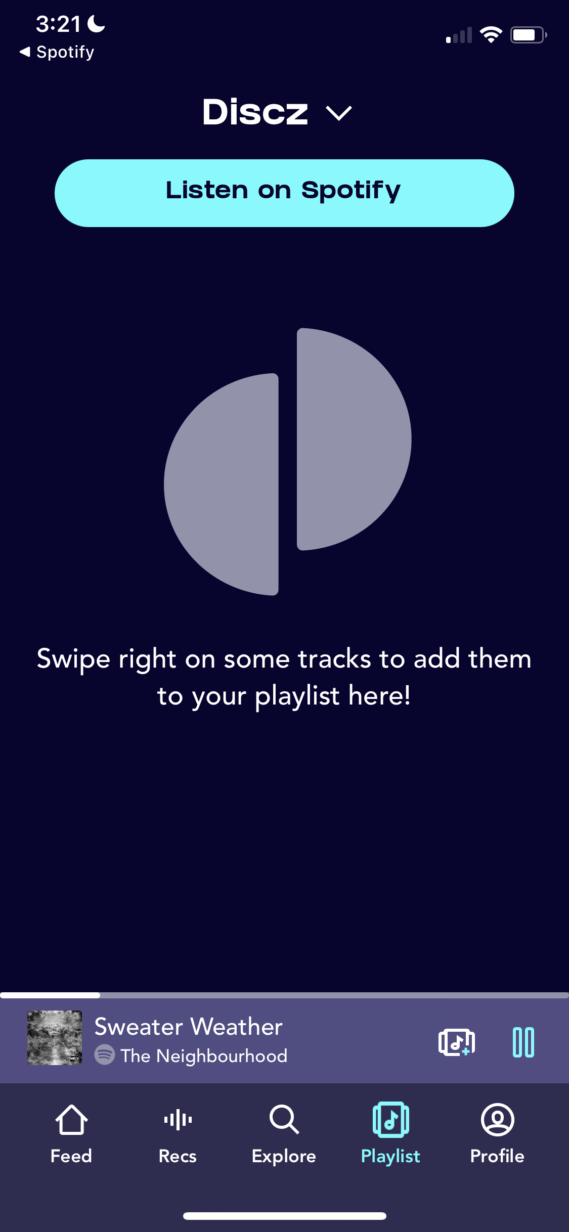 Screenshot of Playlist