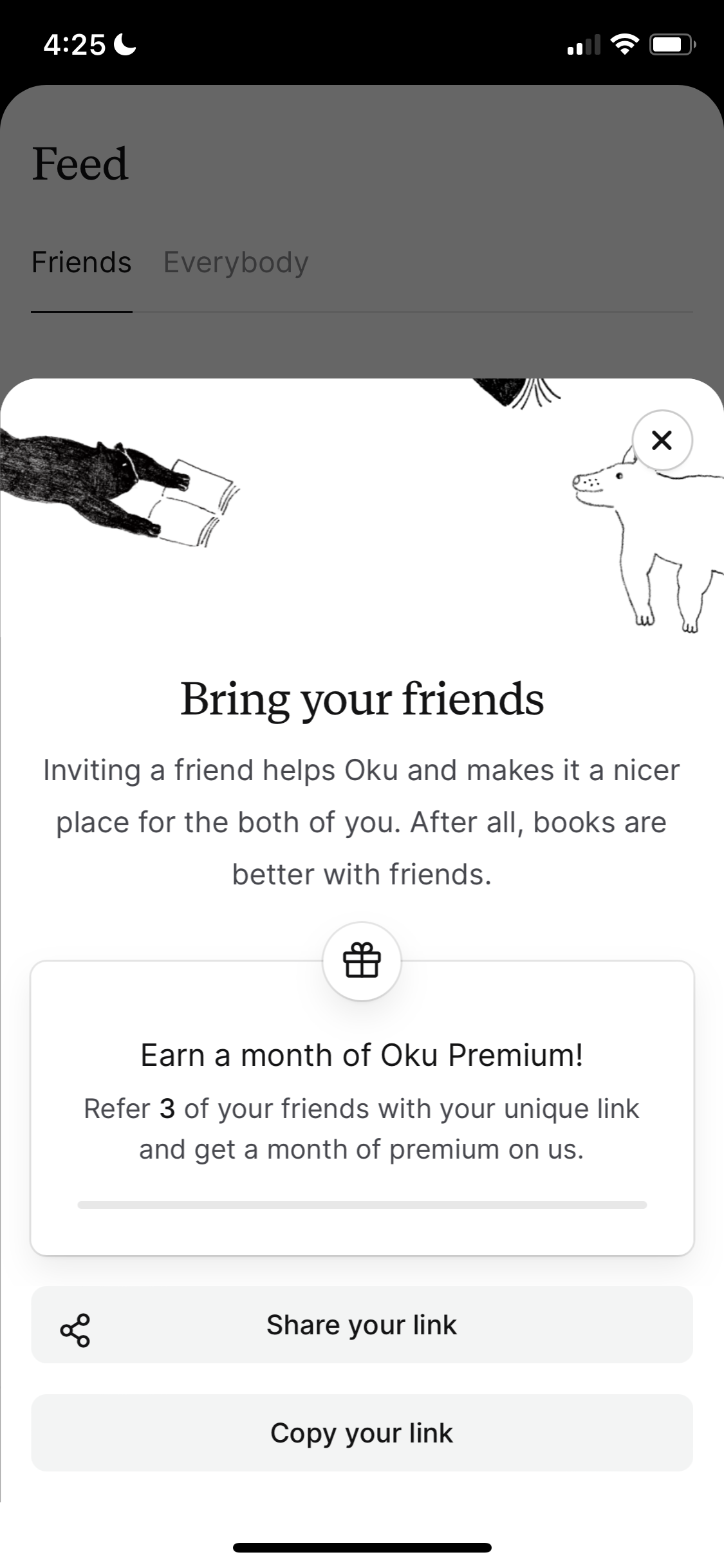 Screenshot of Invite people