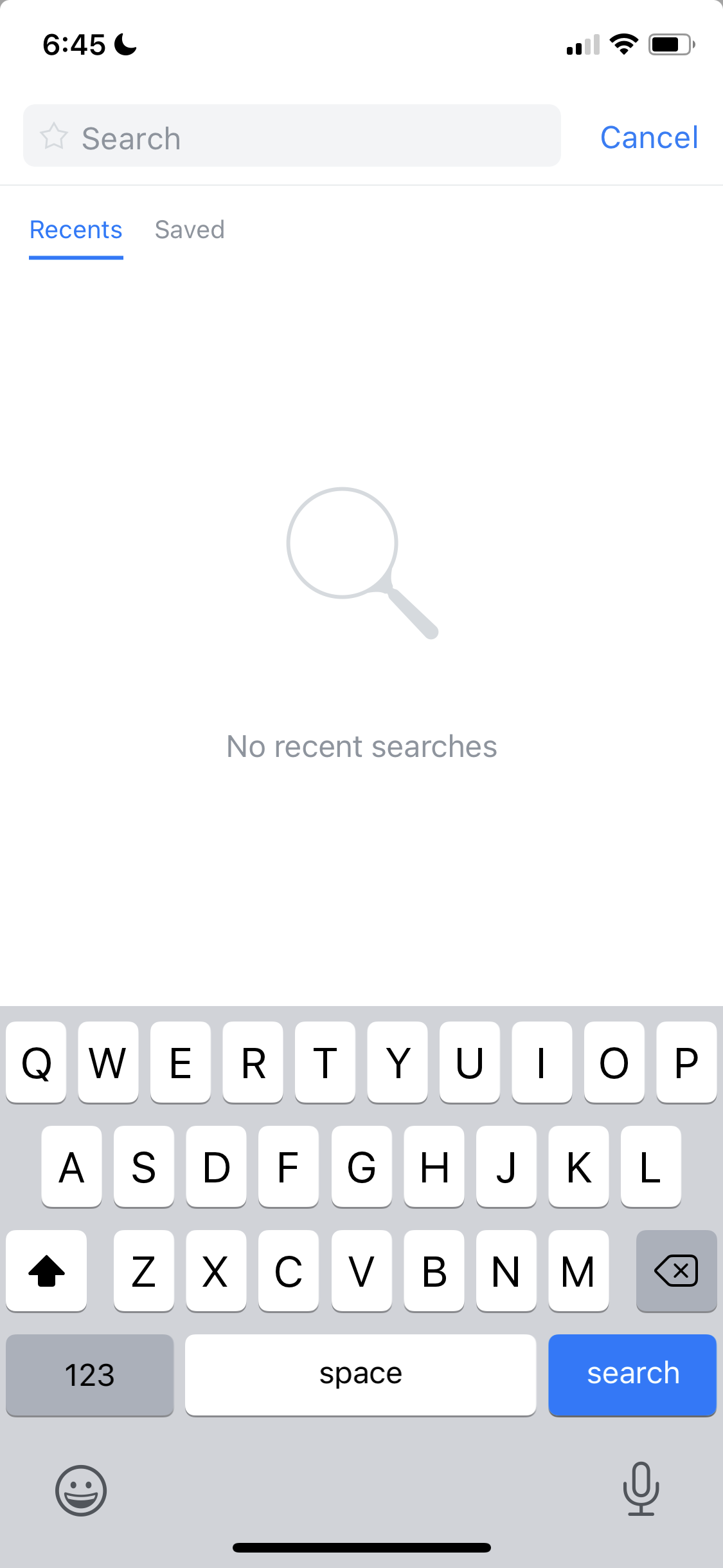 Screenshot of Search