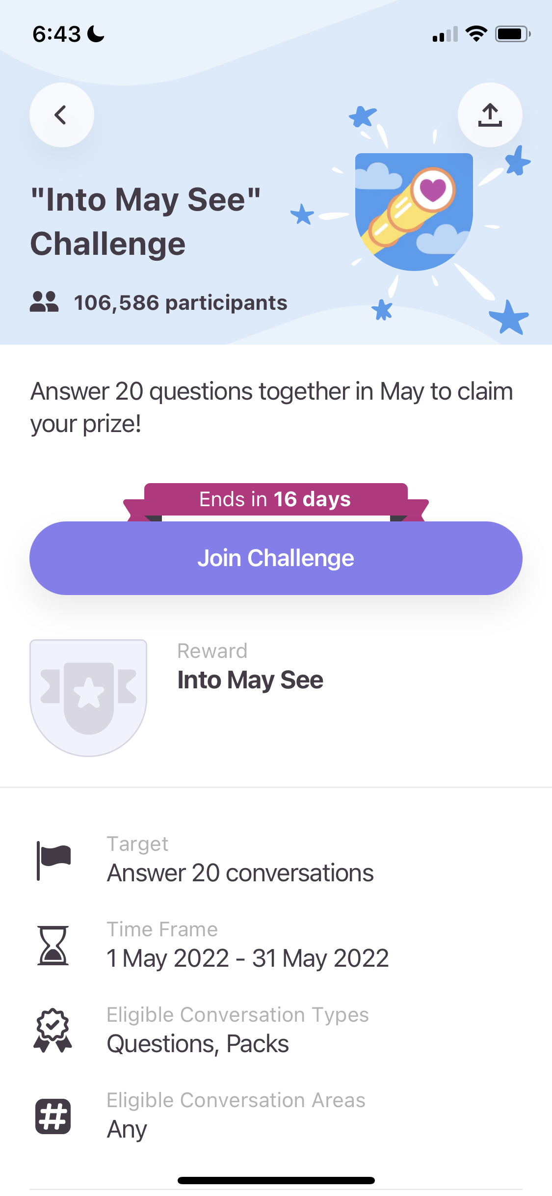 Screenshot of Challenge