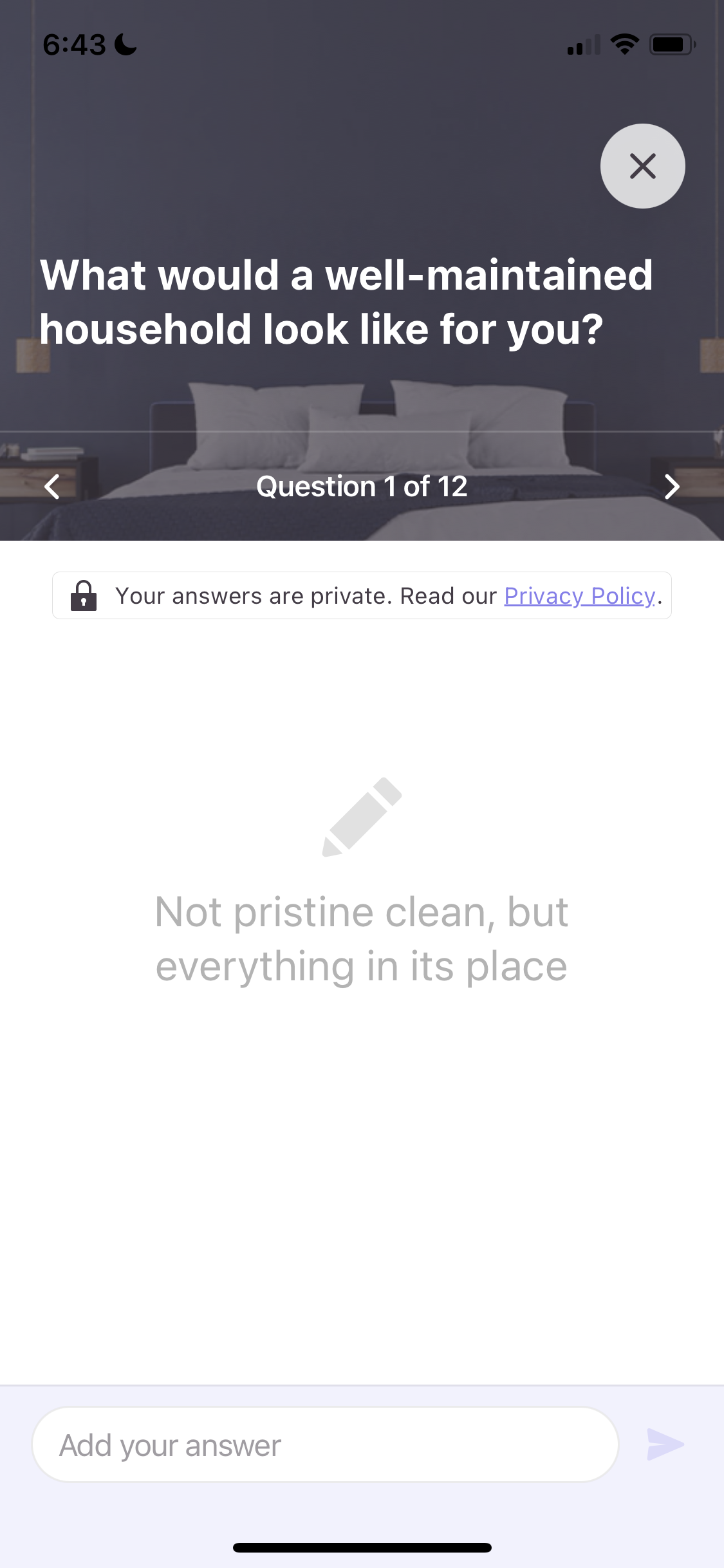 Screenshot of Question