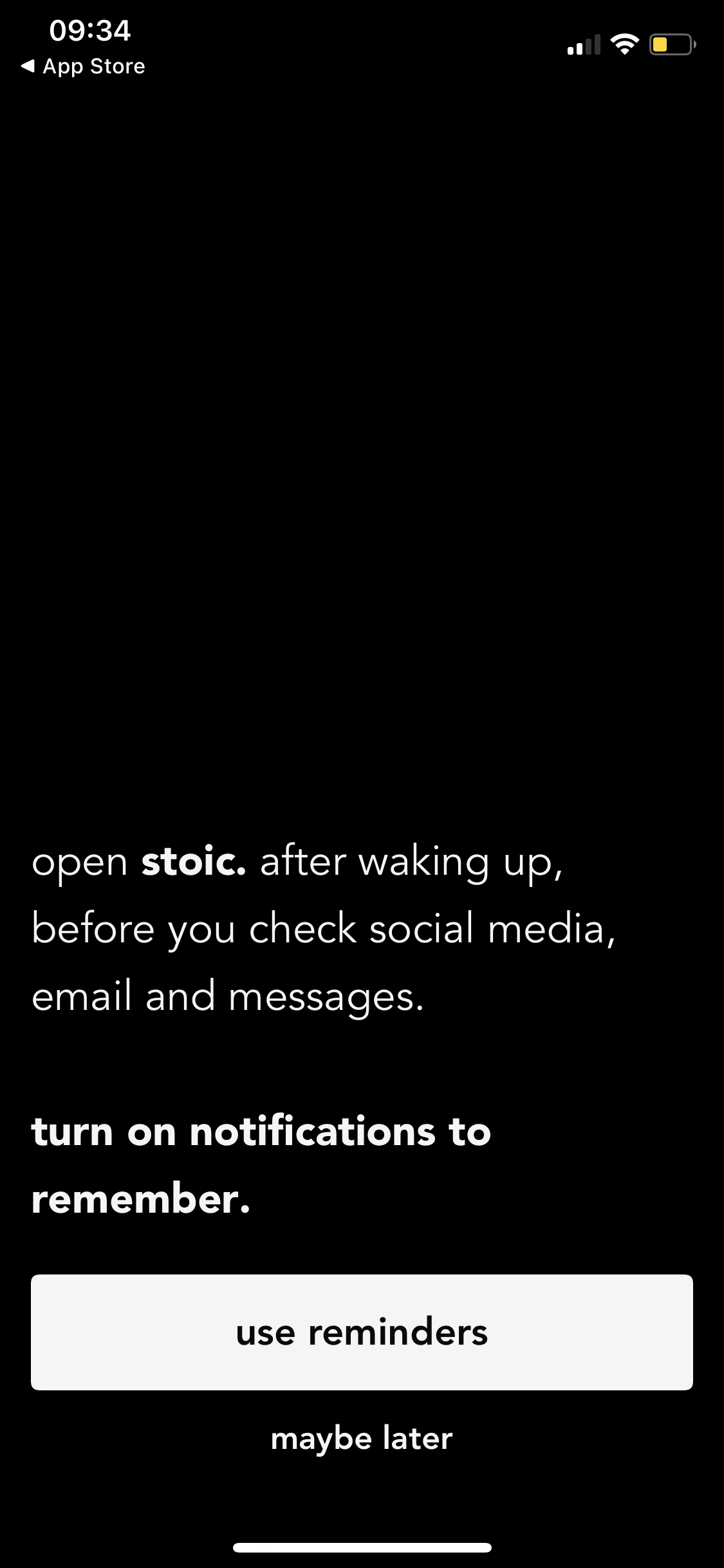 Screenshot of Enable notifications