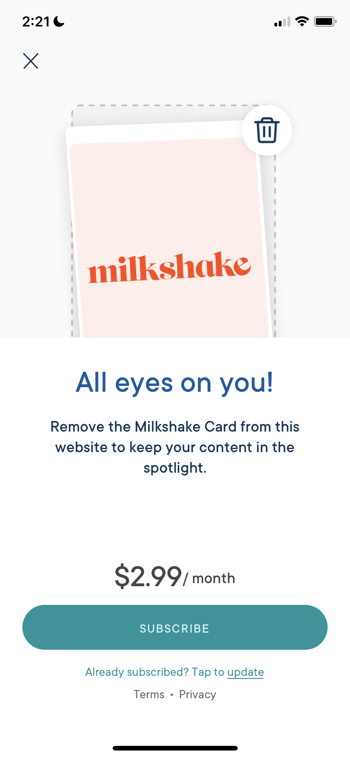 General browsing on Milkshake video thumbnail