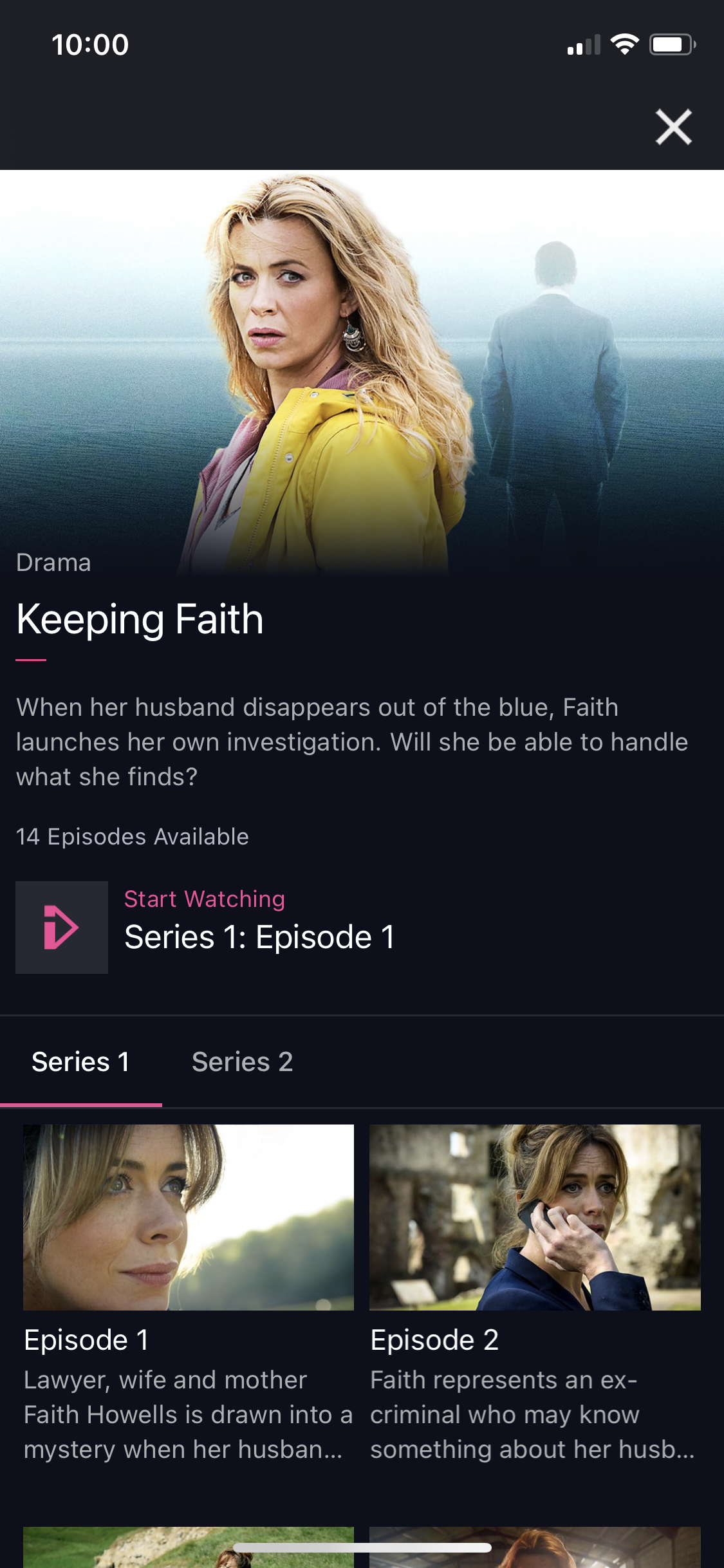 General browsing on BBC iPlayer video thumbnail