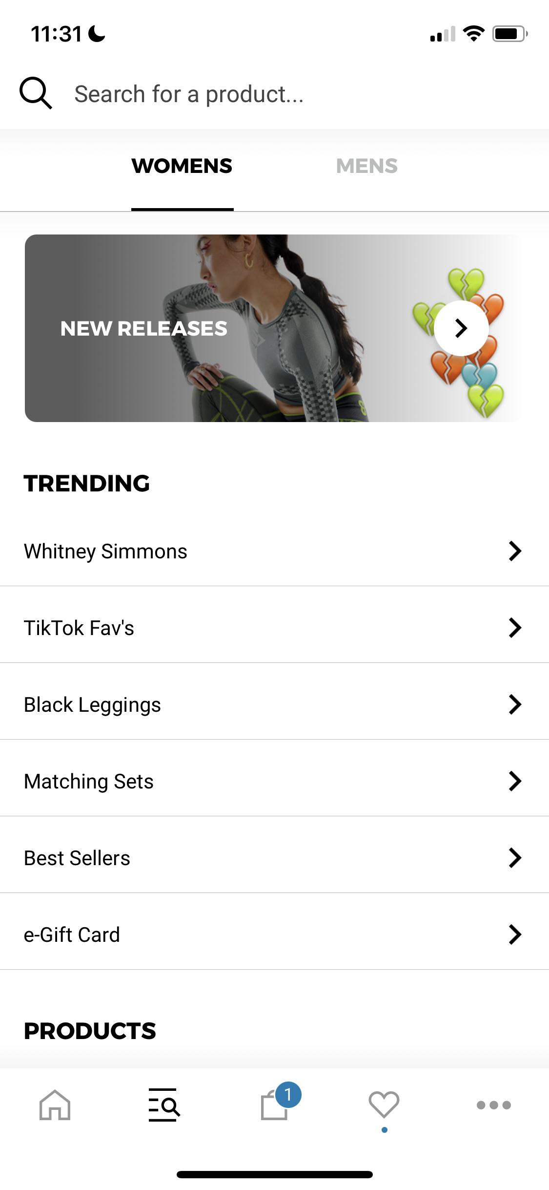 Screenshot of Discover