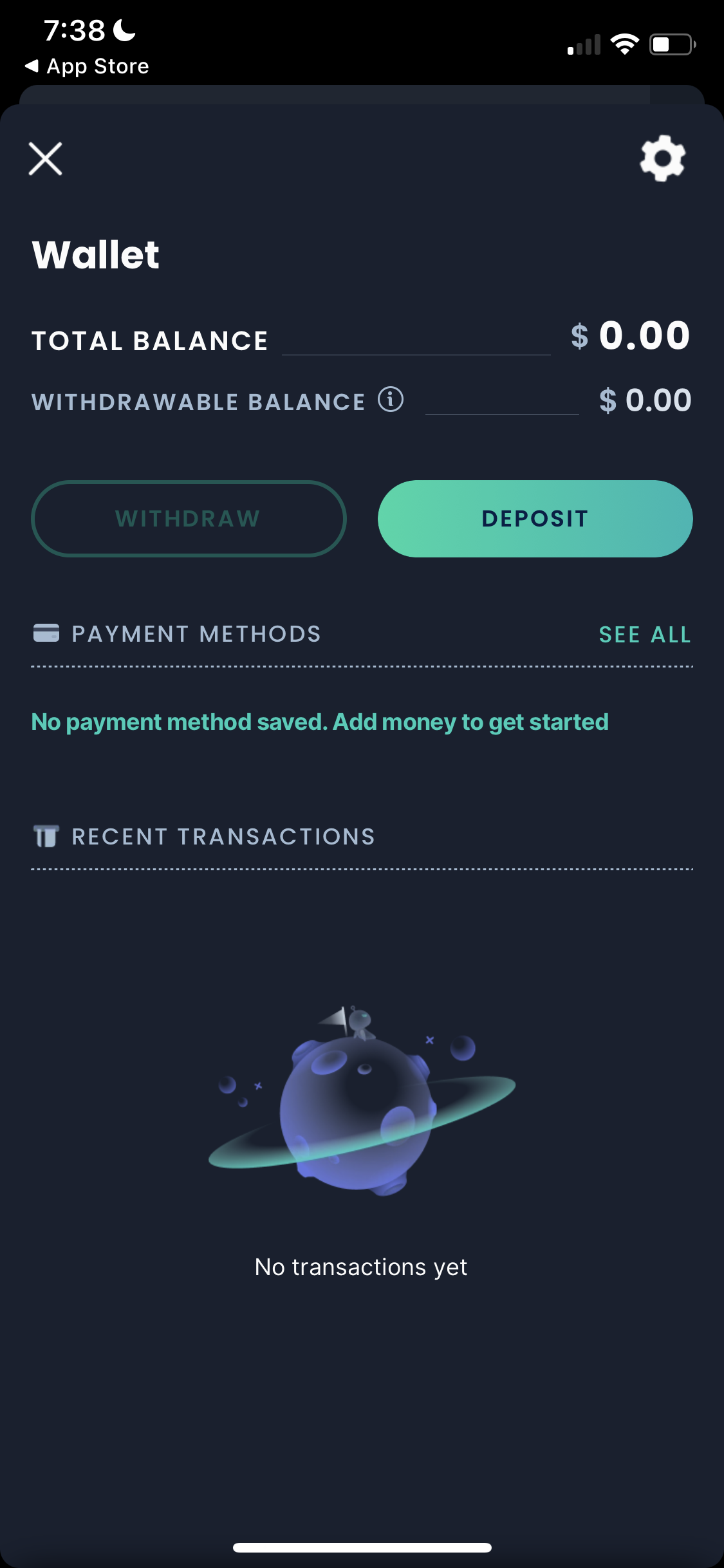 Screenshot of Wallet