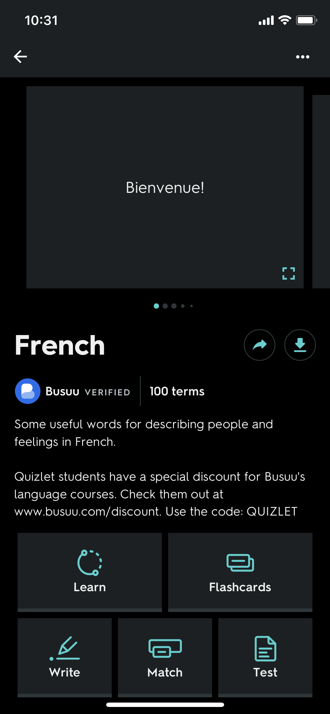 General browsing on Quizlet video thumbnail