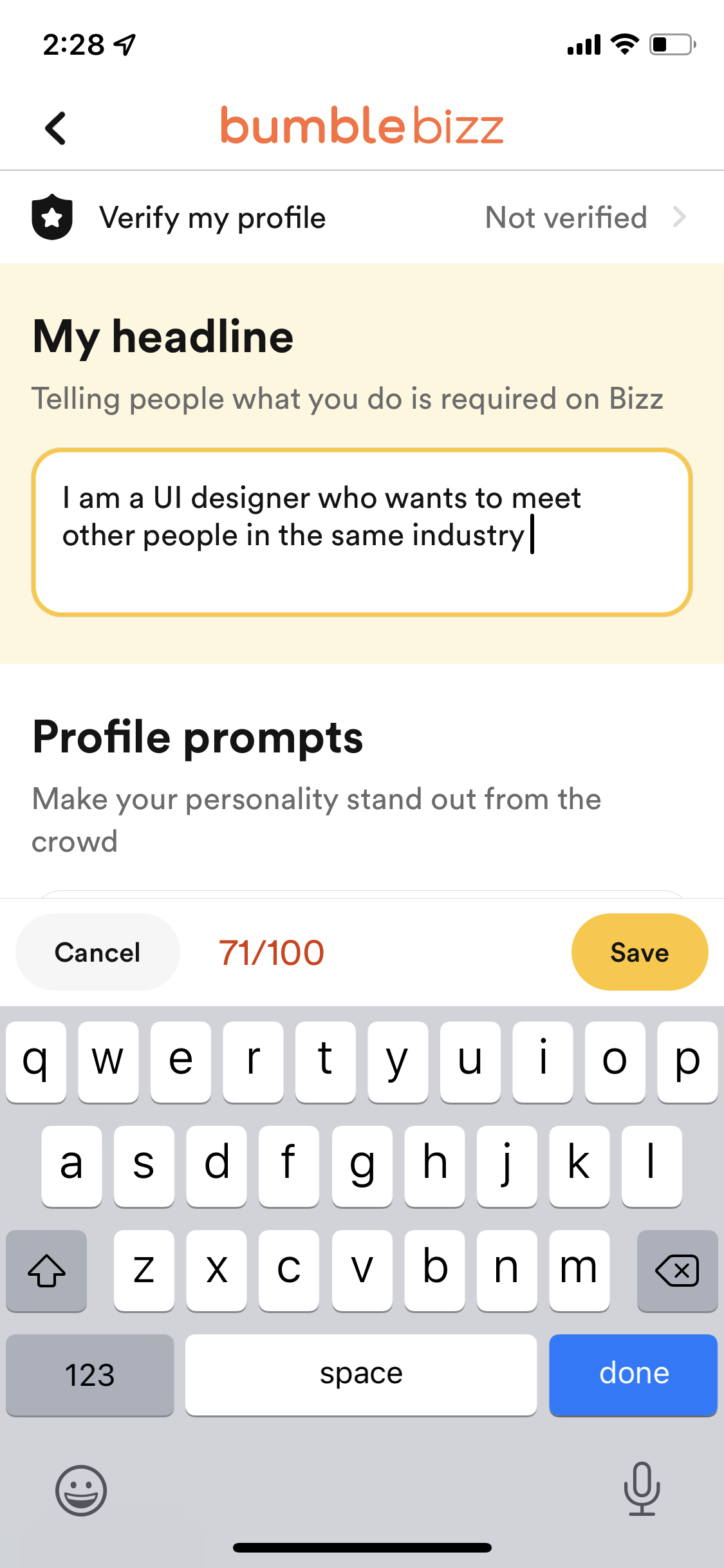 Business sign up on Bumble video thumbnail