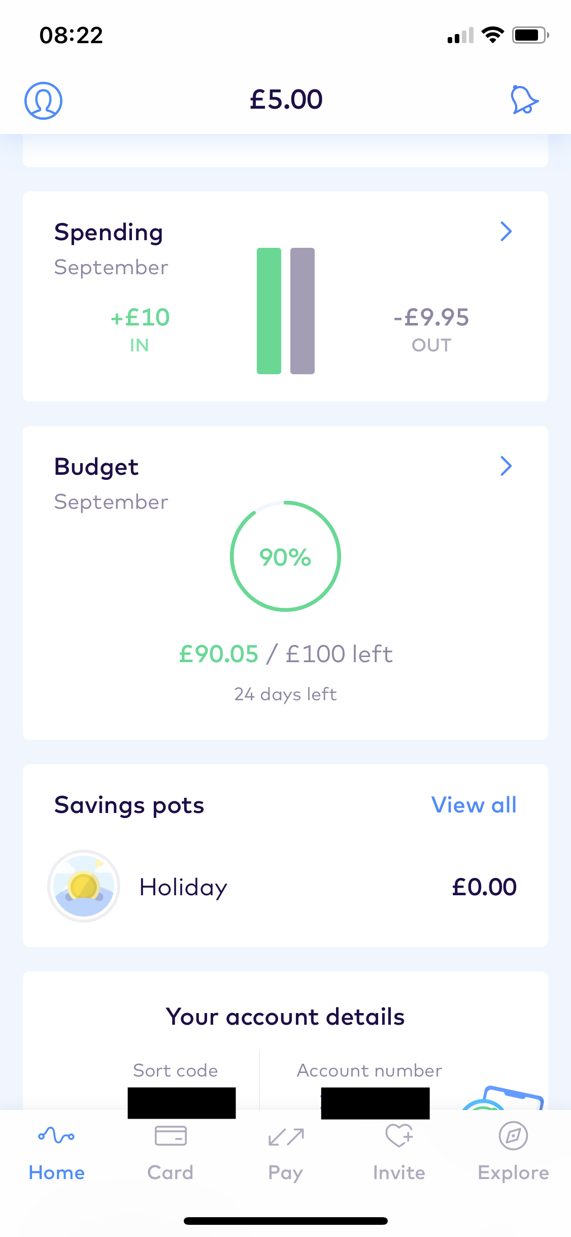 Creating a budget screenshot