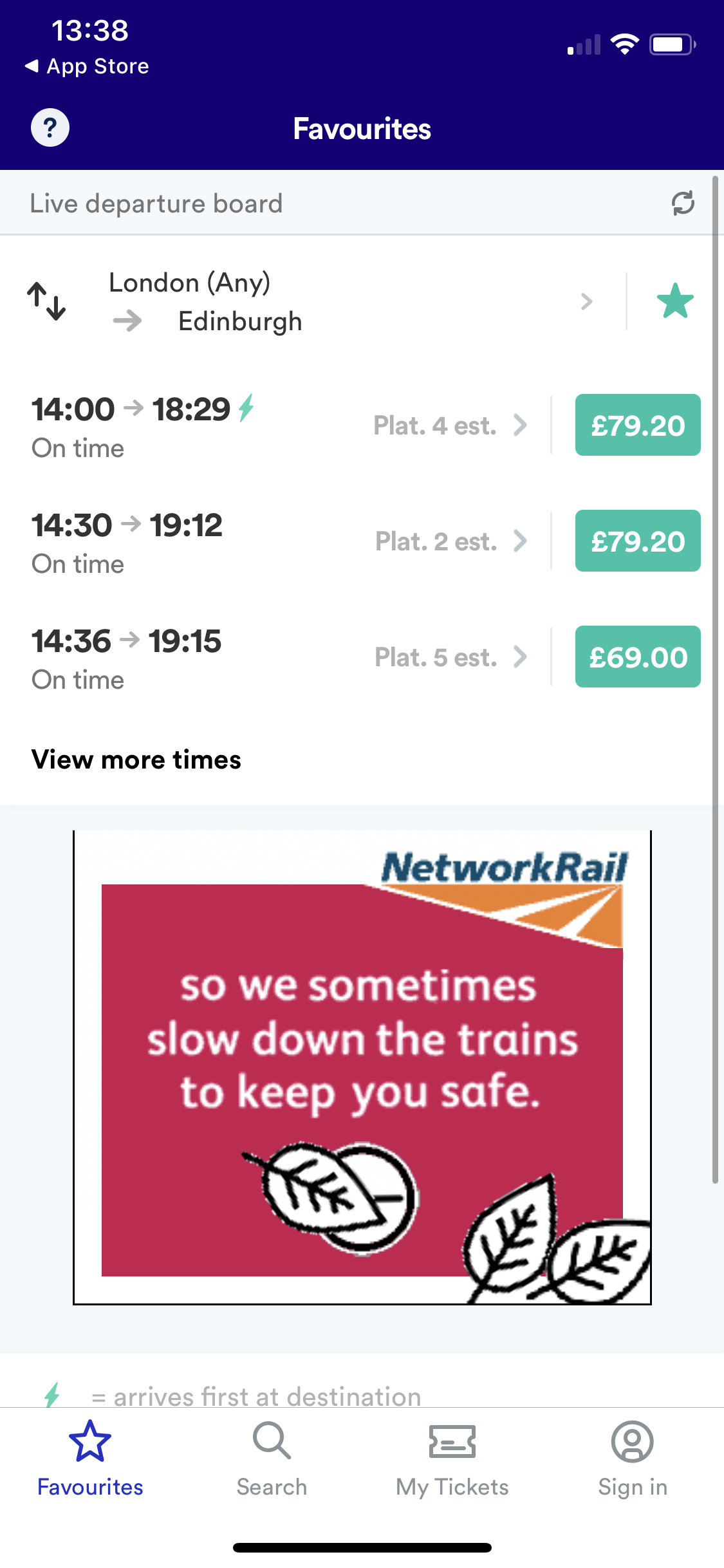 General browsing on Trainline video thumbnail