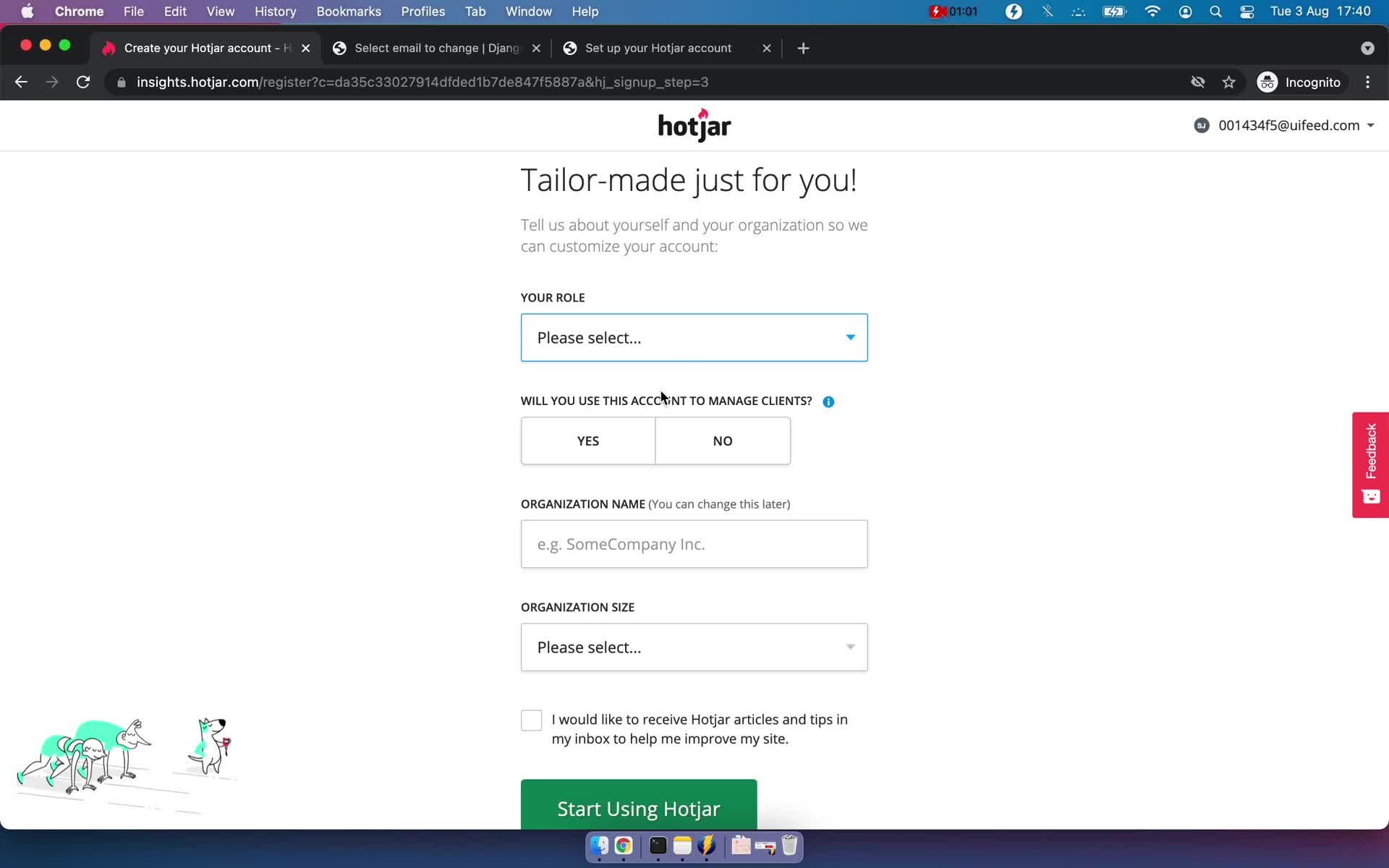 Onboarding screenshot