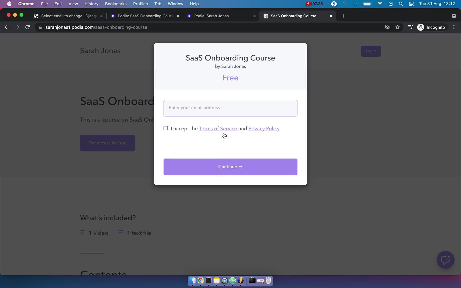 Onboarding screenshot