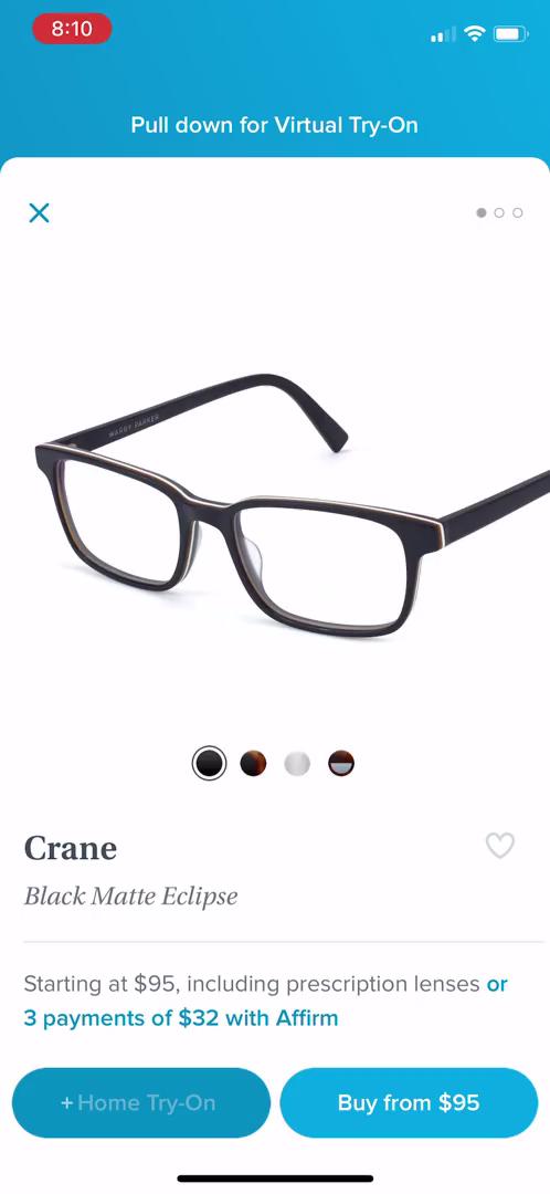 General browsing on Warby Parker video thumbnail