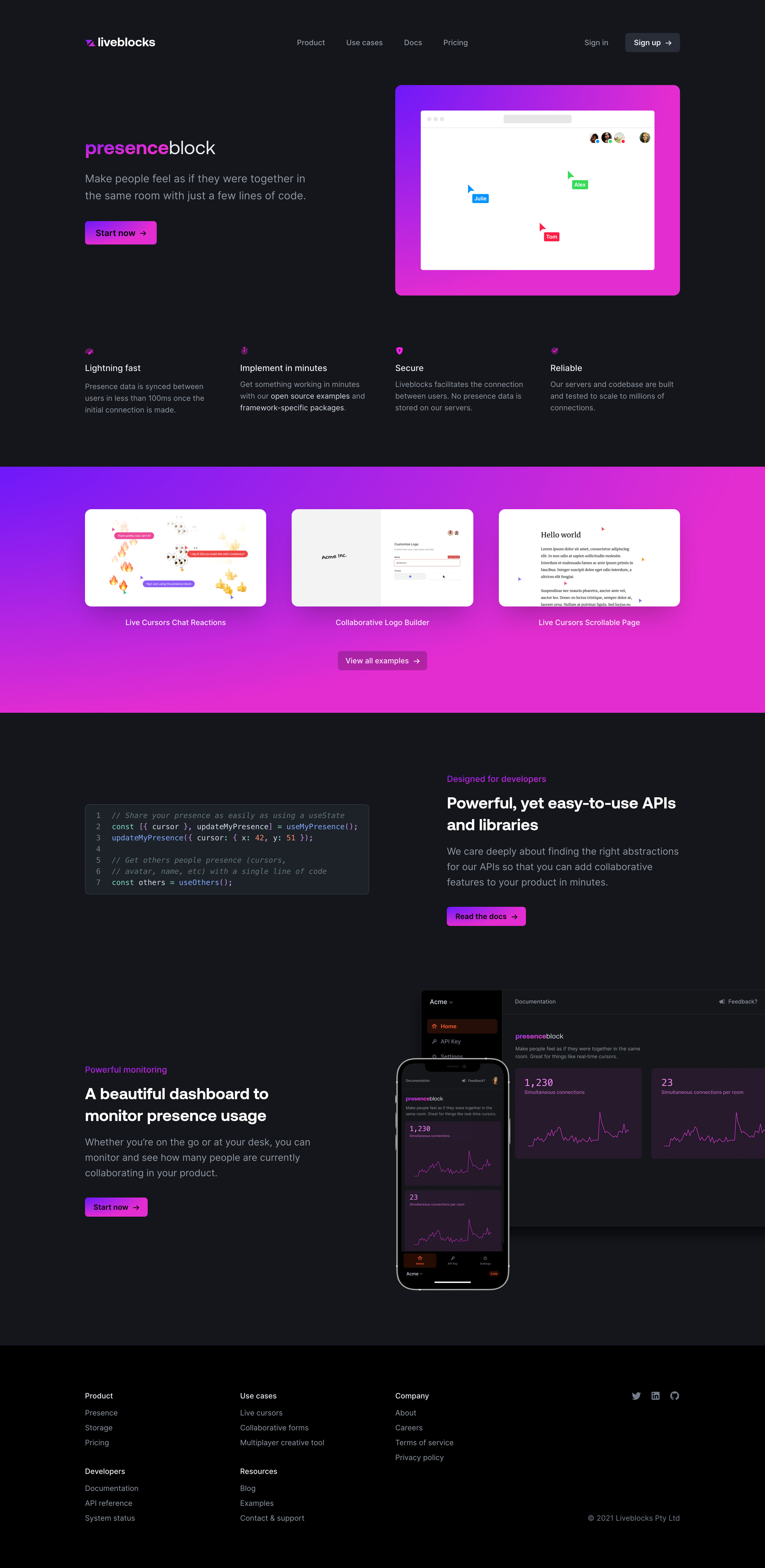 Screenshot of Product