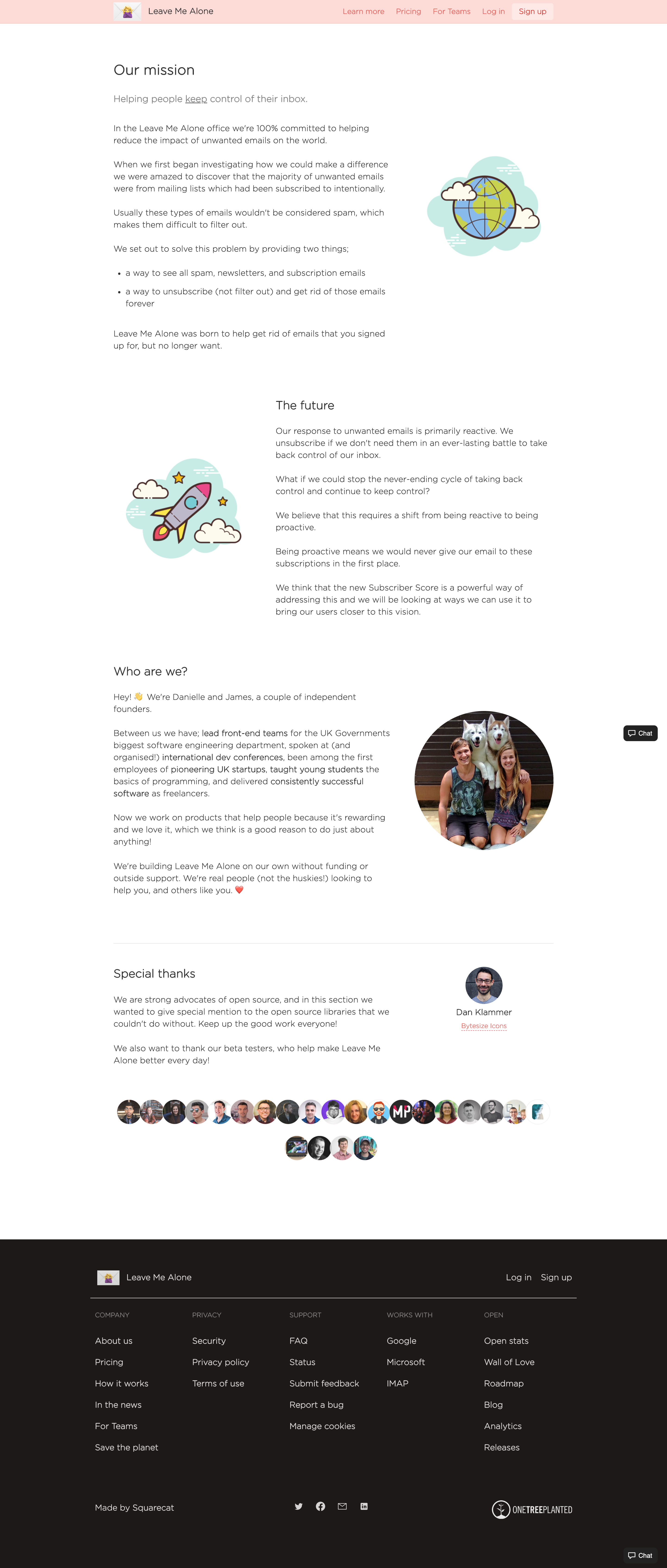 Screenshot of About