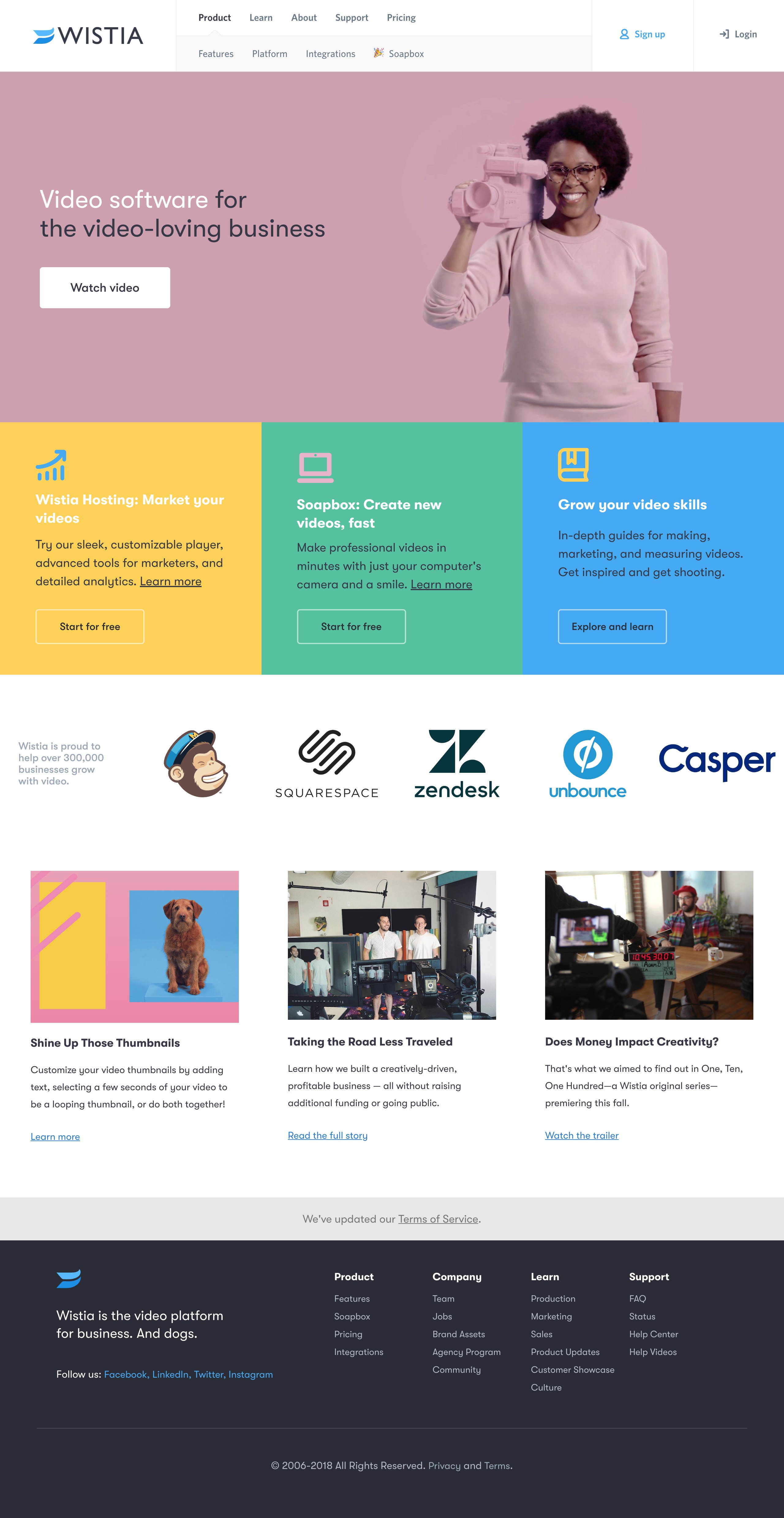General browsing on Wistia video thumbnail