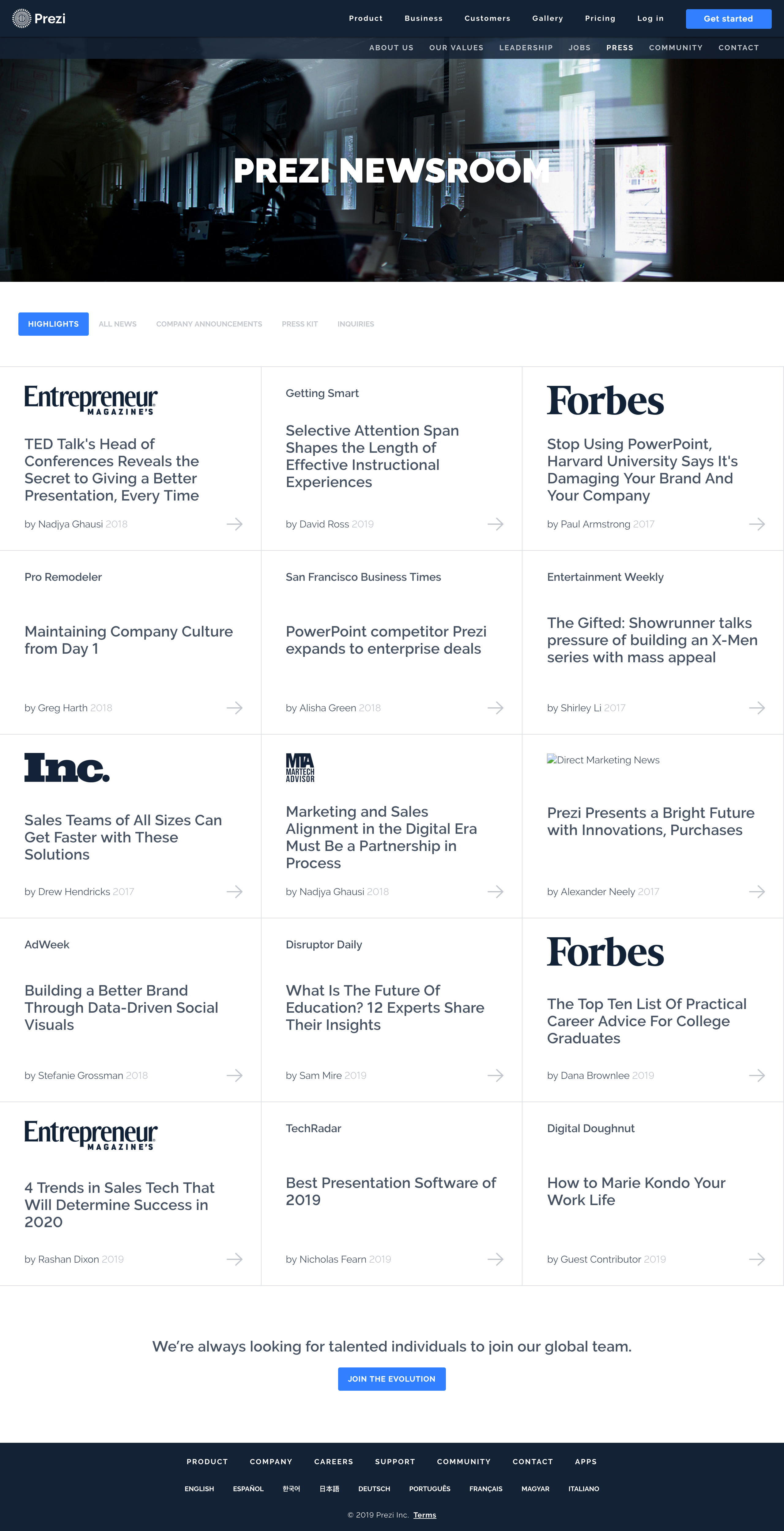 General browsing screenshot