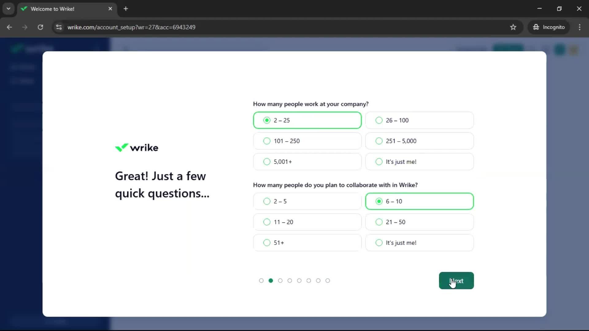Onboarding screenshot