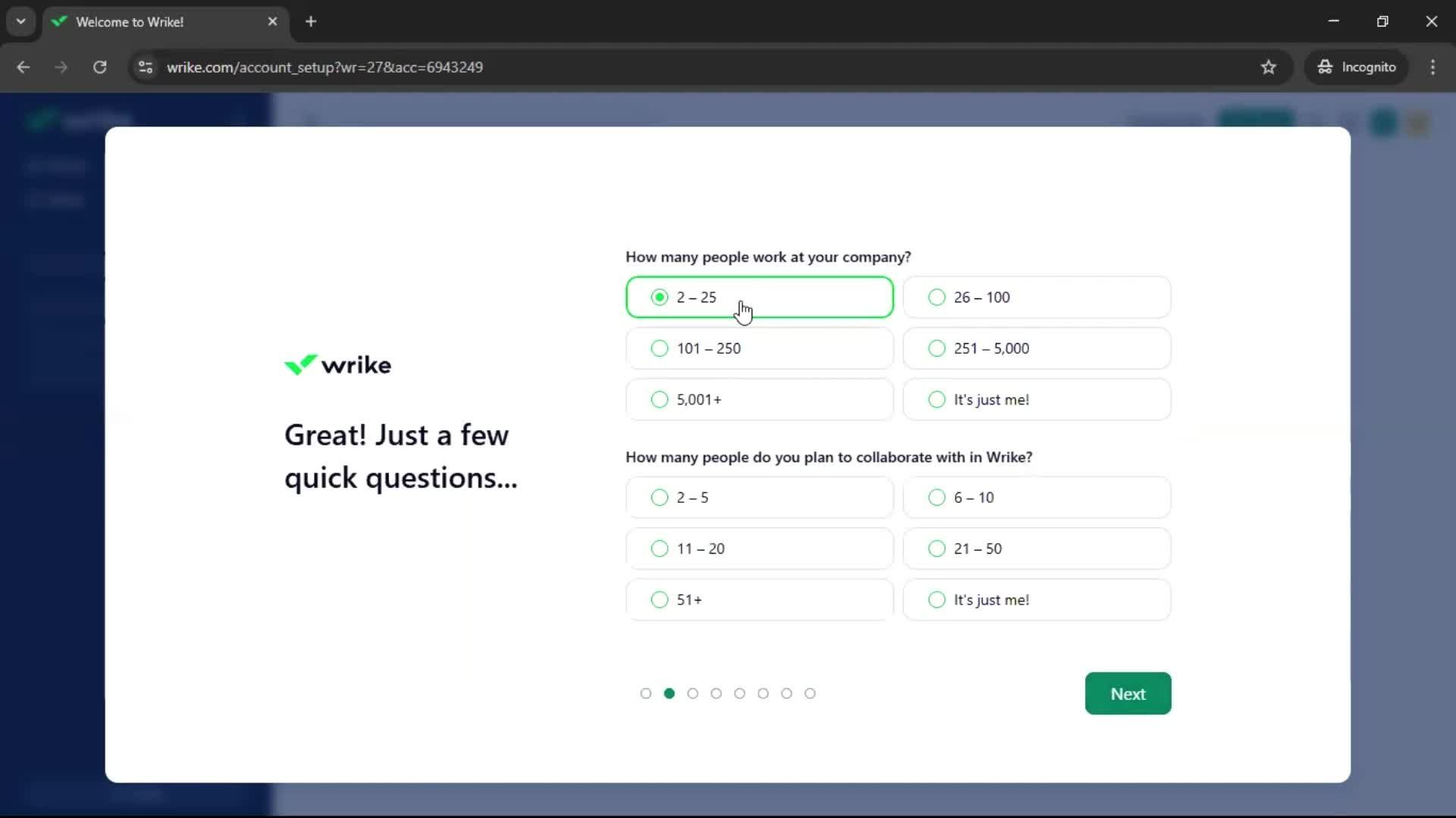 Onboarding screenshot