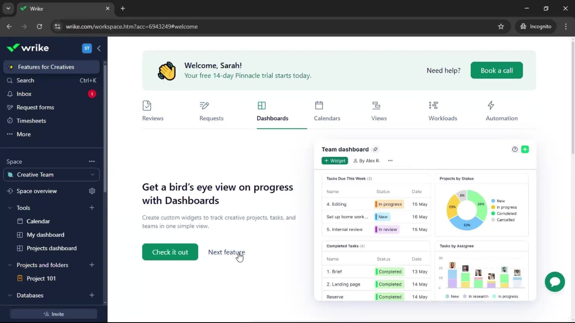 Onboarding screenshot