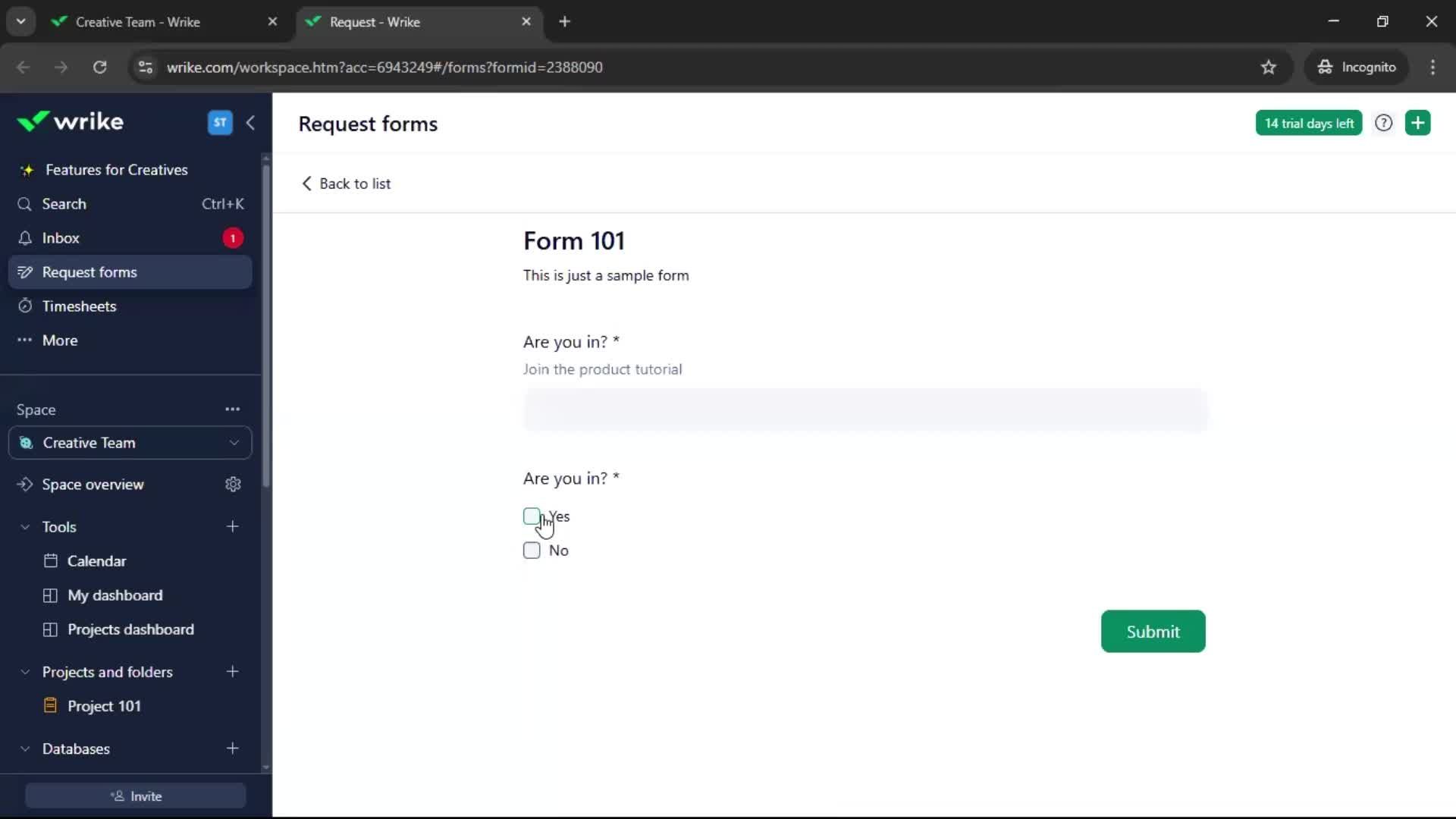 Onboarding screenshot