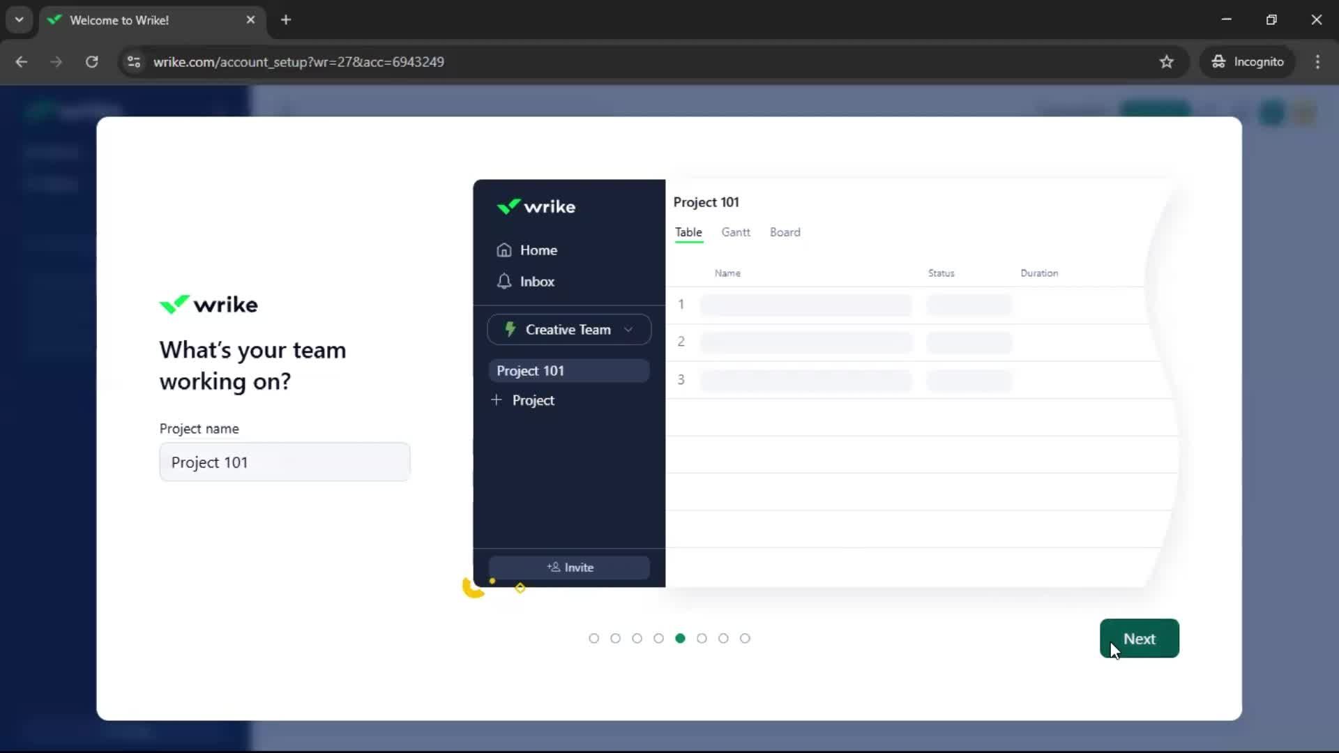 Onboarding screenshot