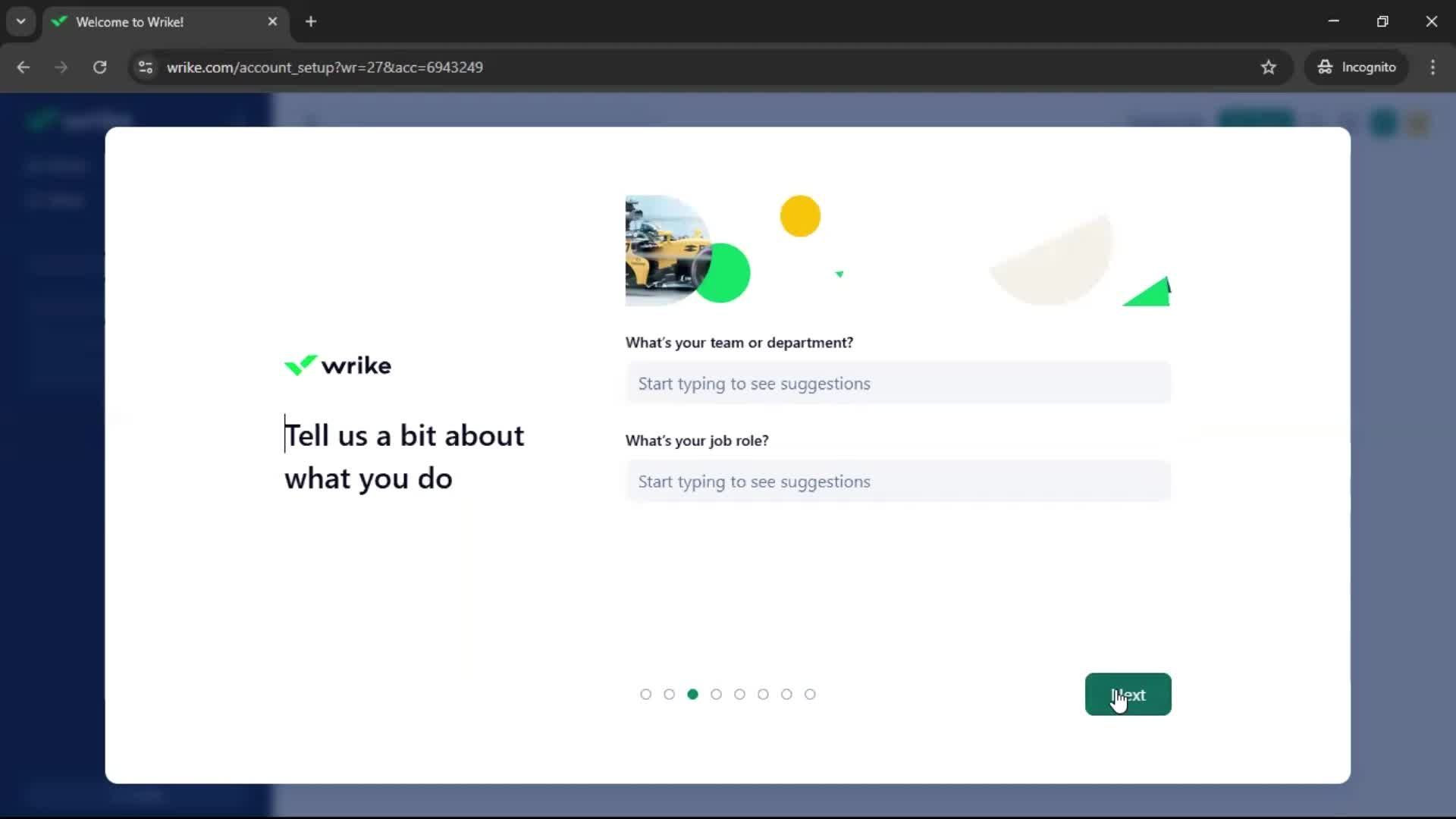 Onboarding screenshot