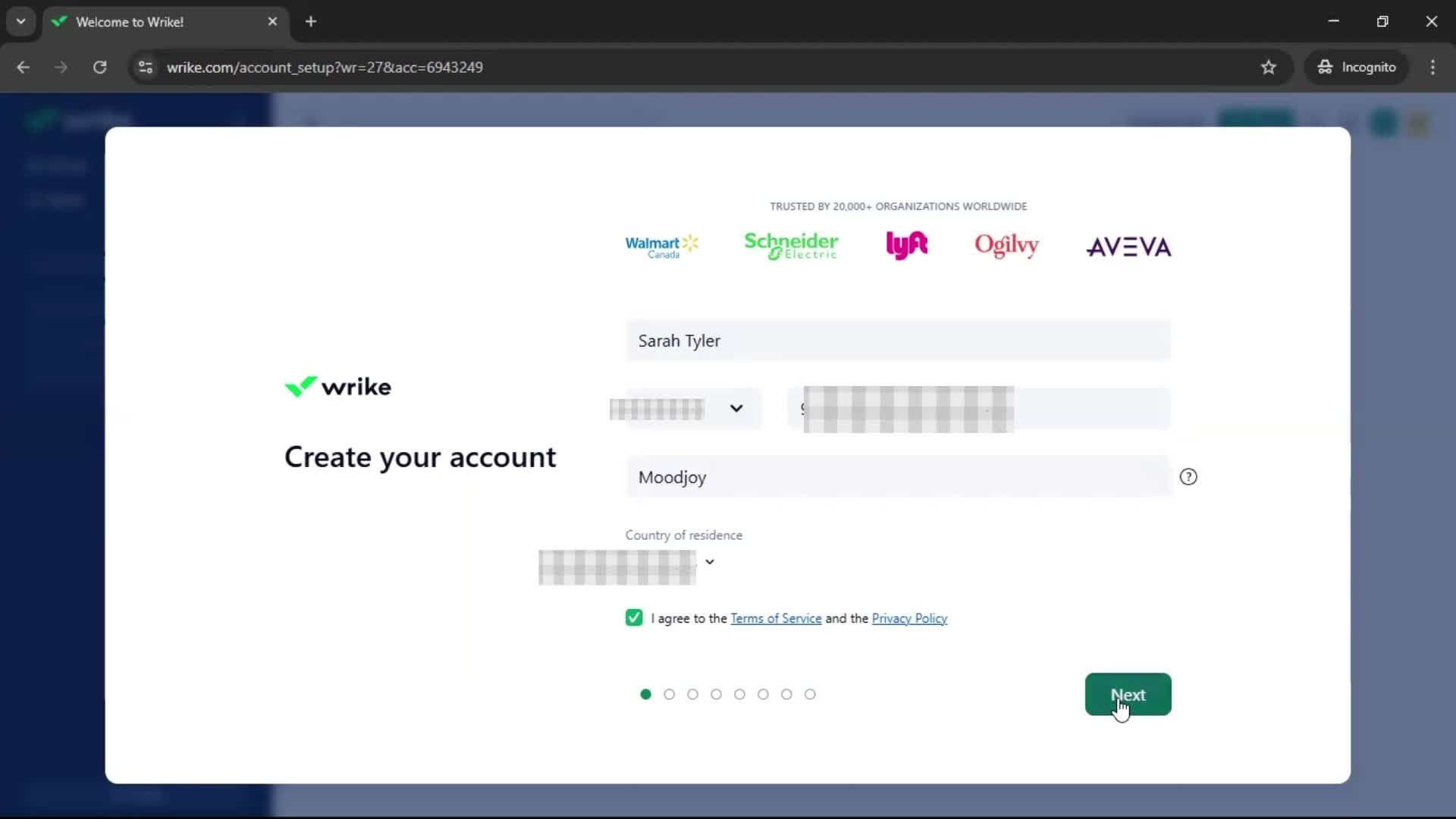 Onboarding screenshot