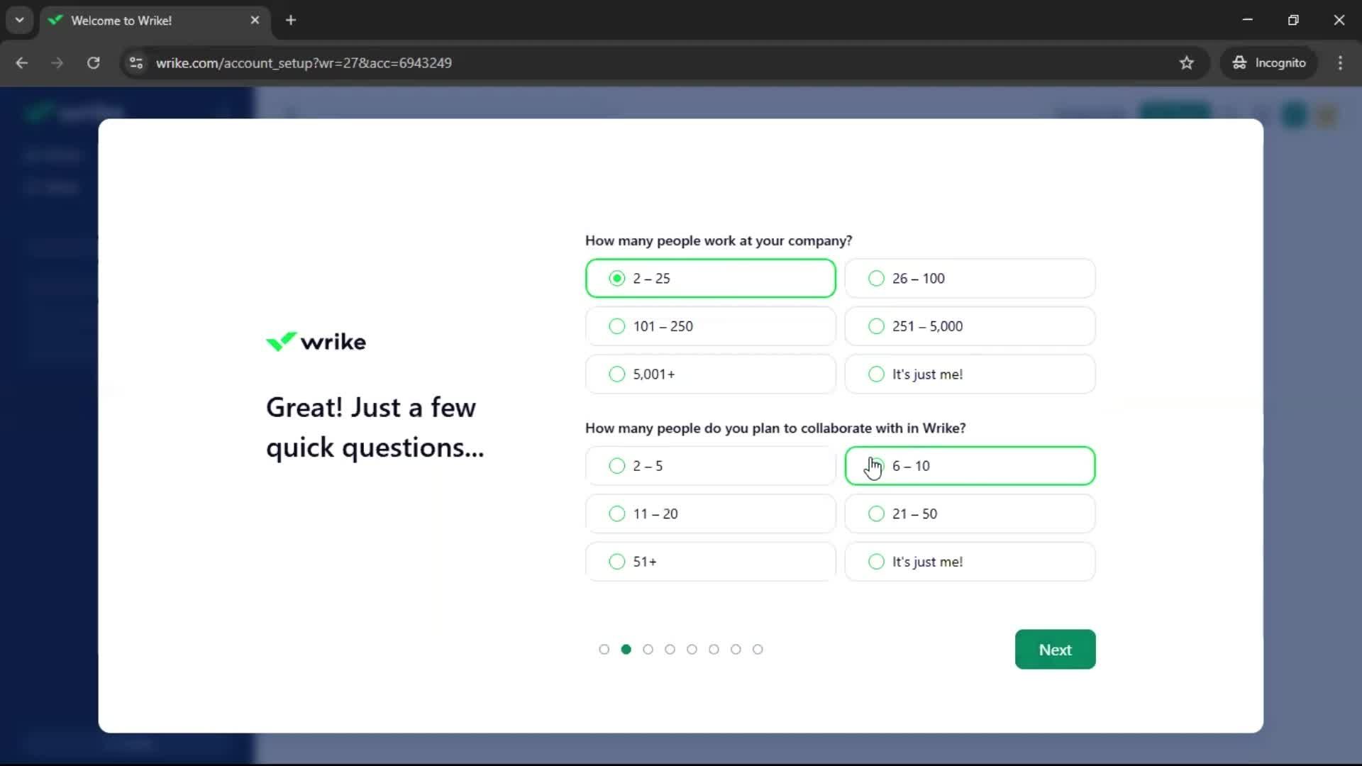 Onboarding screenshot