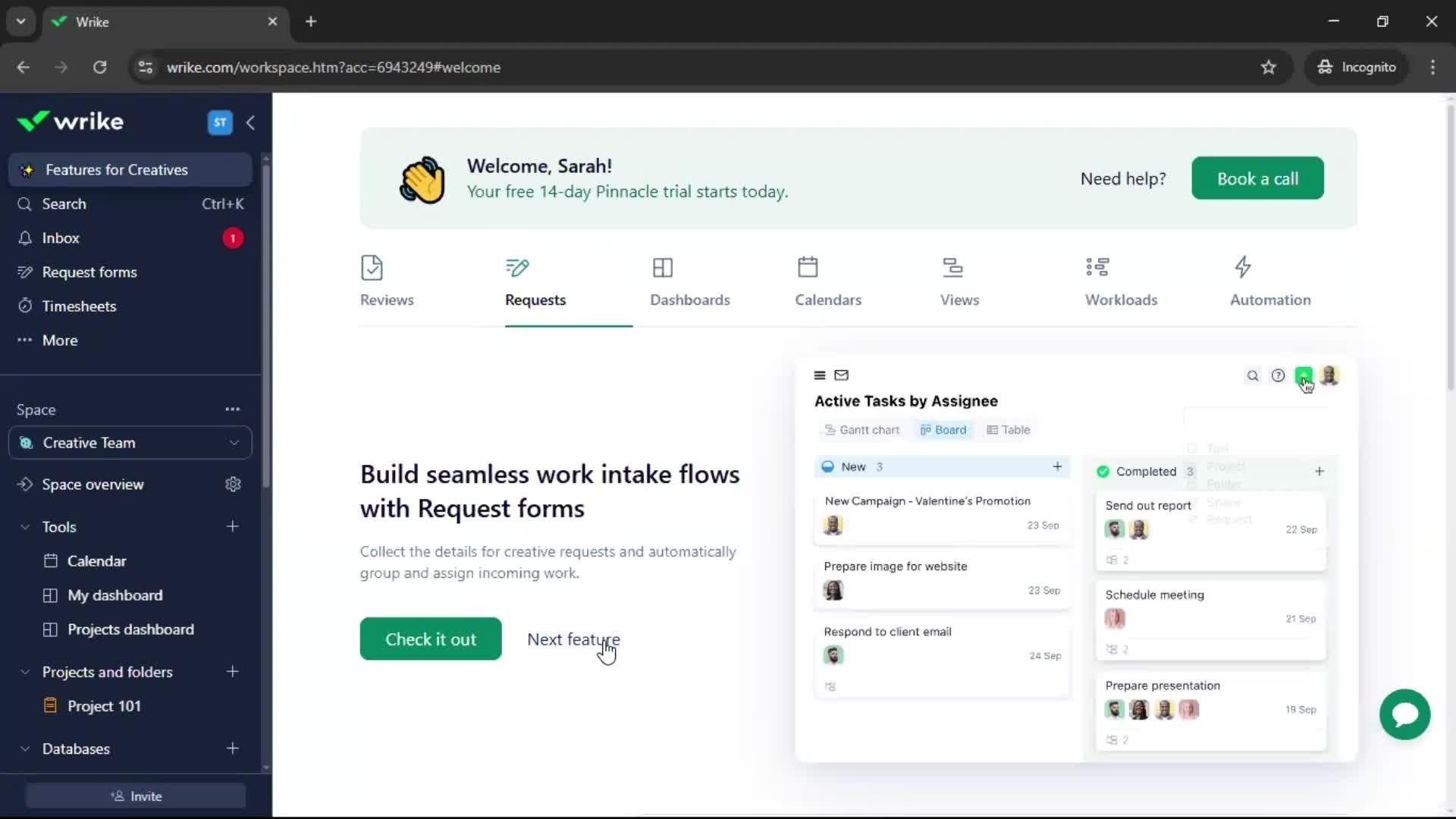 Onboarding screenshot