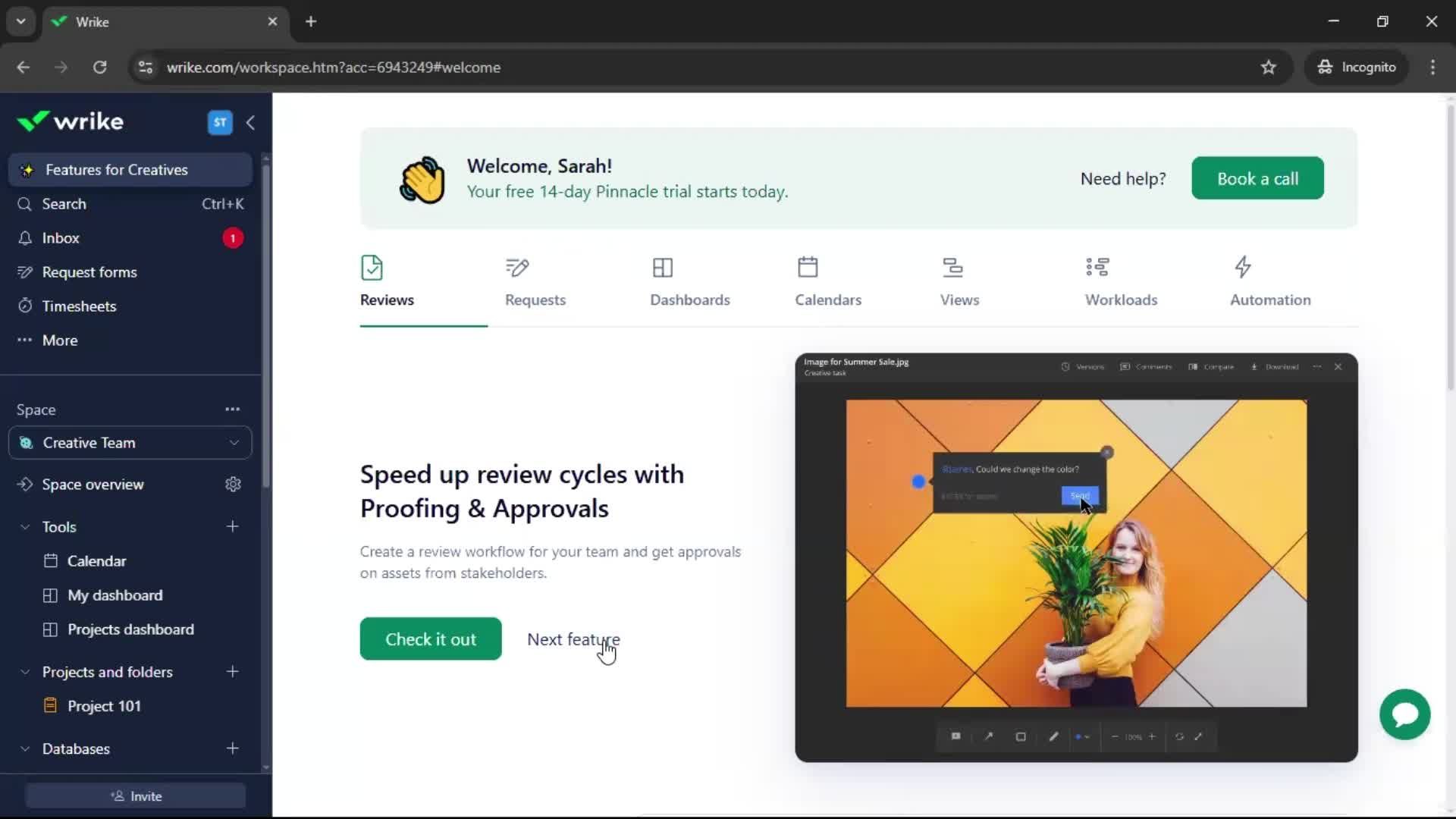 Onboarding screenshot