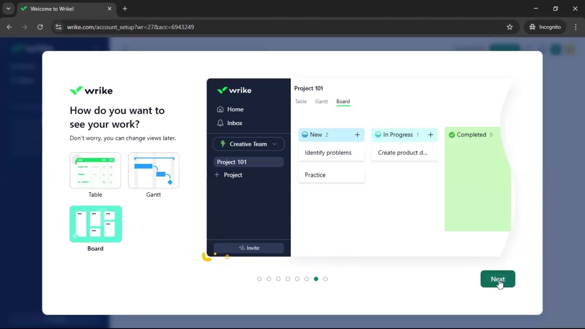 Onboarding screenshot