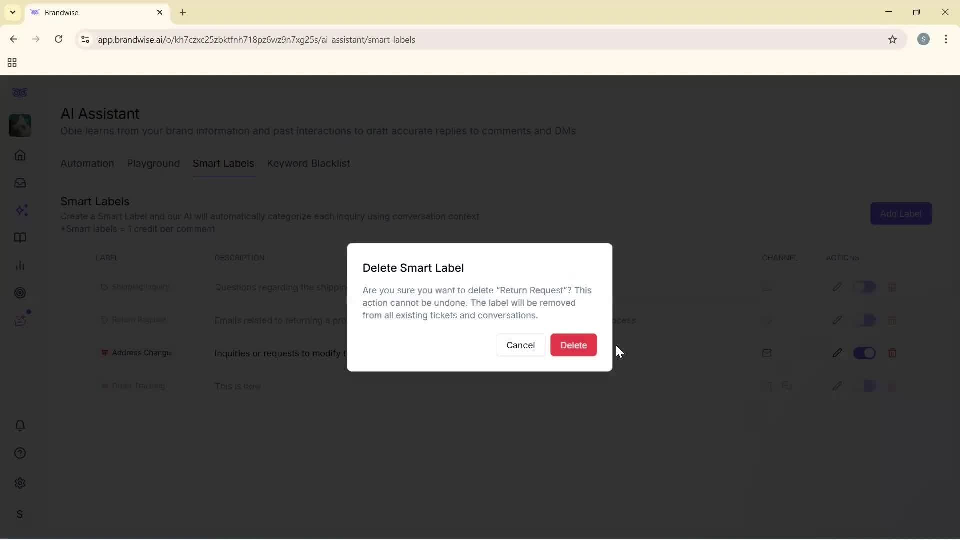 Using AI tools screenshot