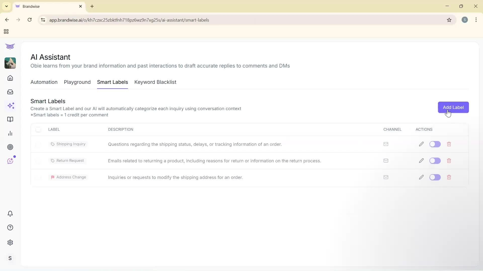 Using AI tools screenshot