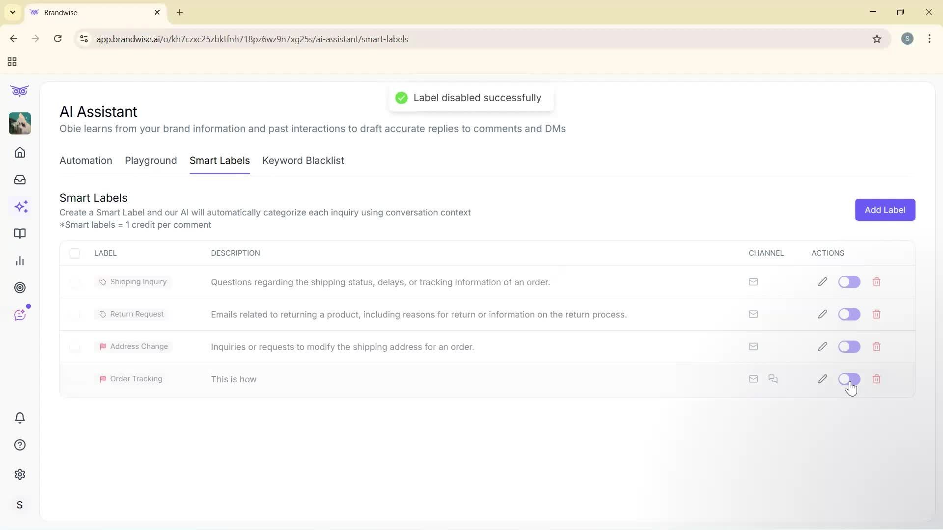 Using AI tools screenshot