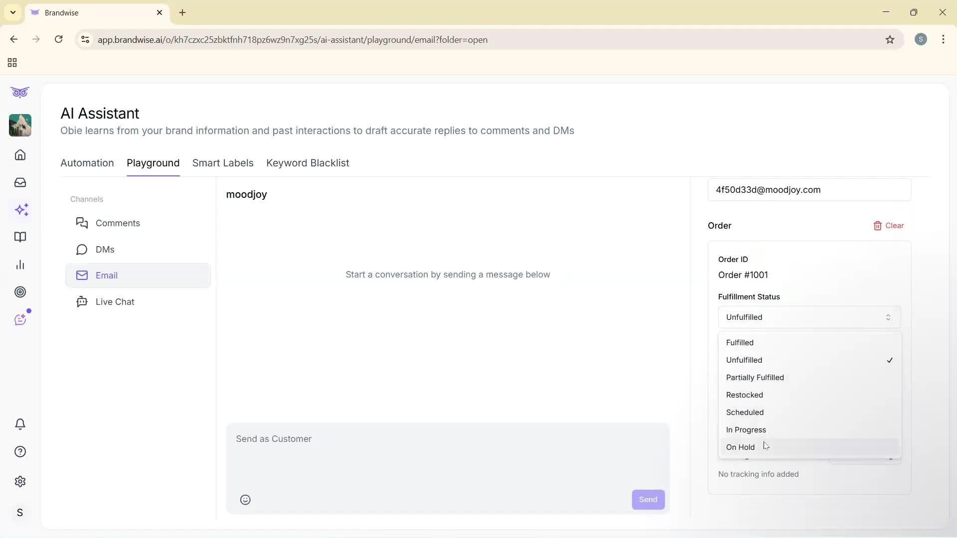 Using AI tools screenshot