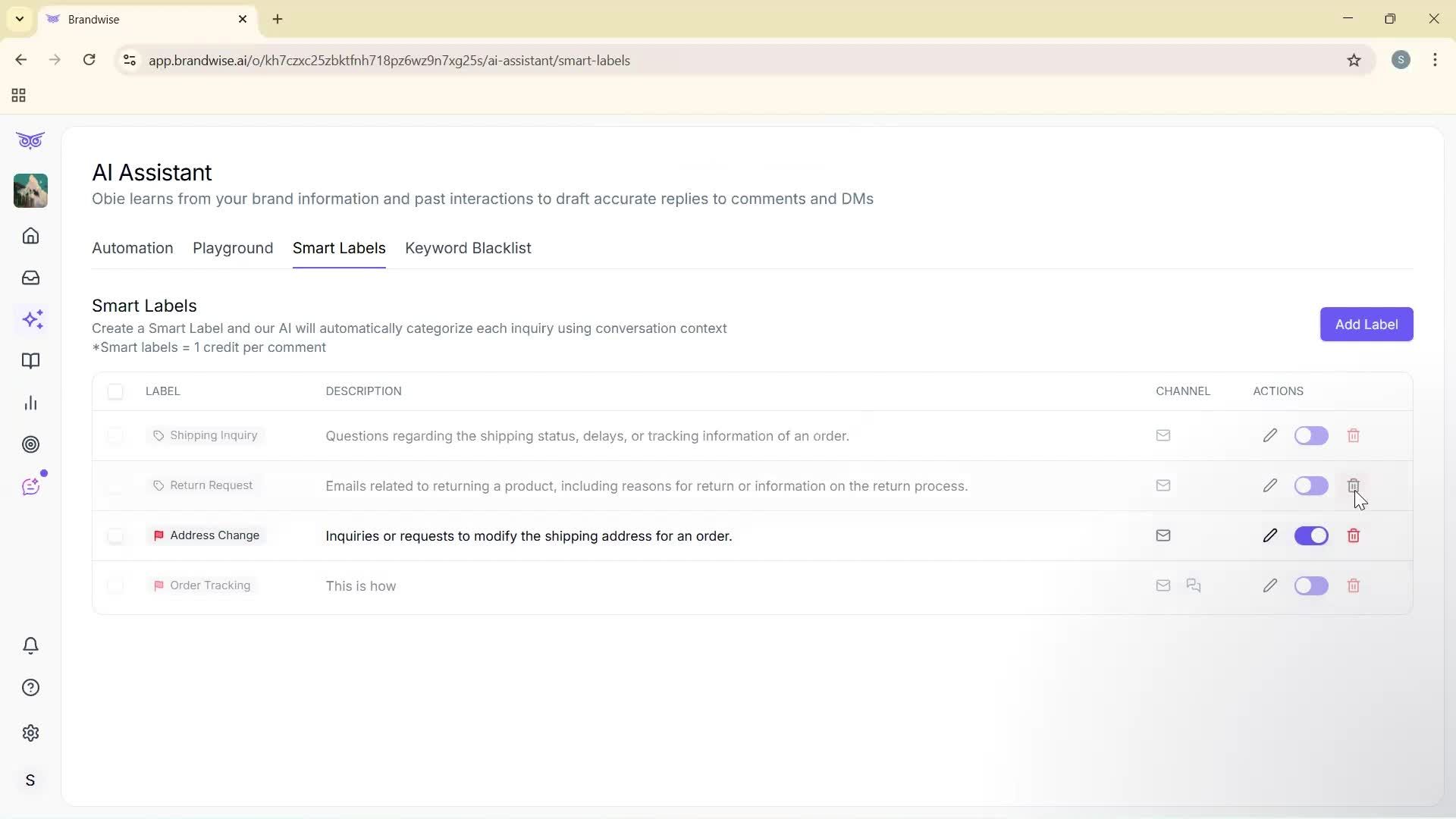 Using AI tools screenshot
