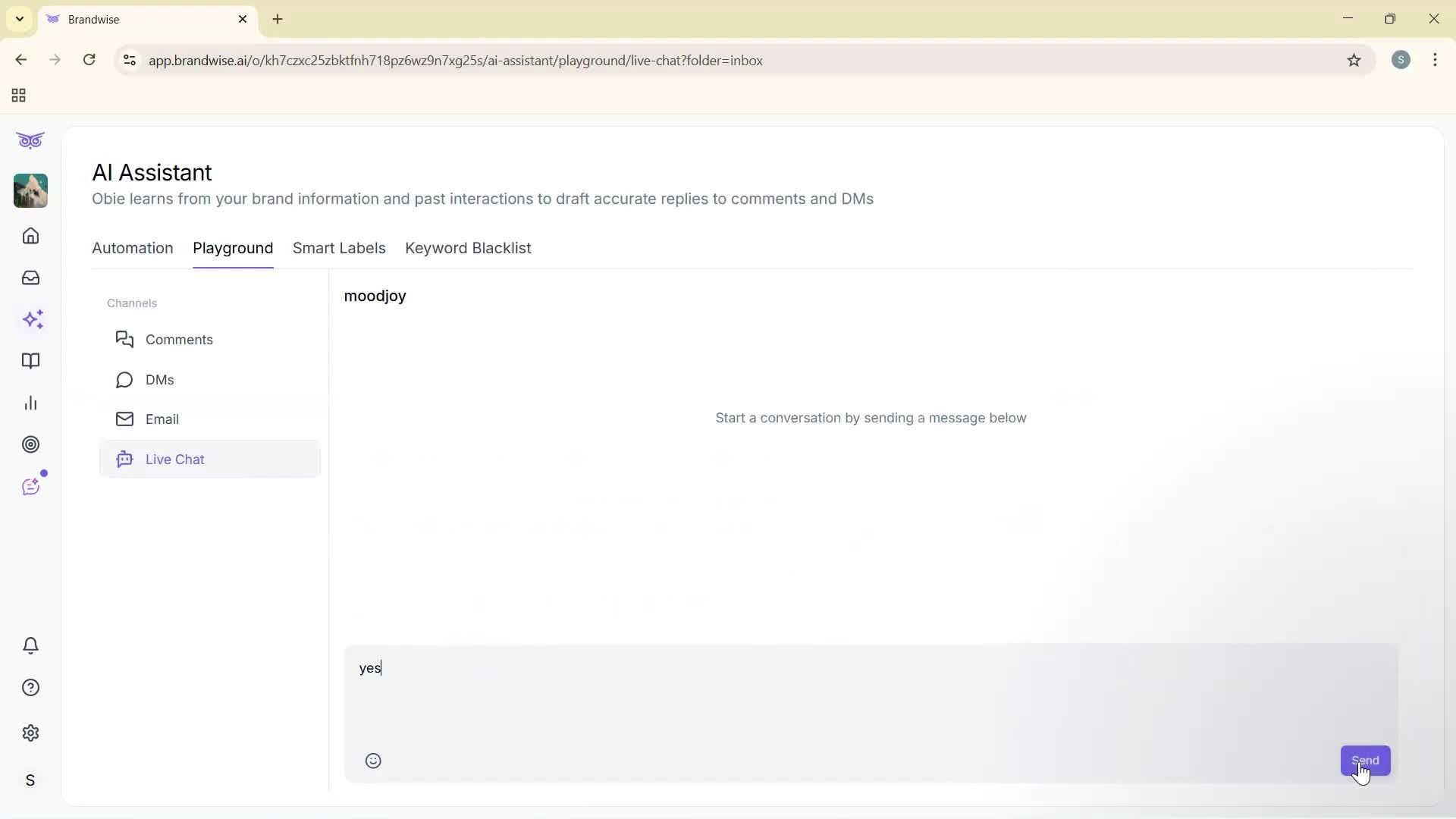 Using AI tools screenshot