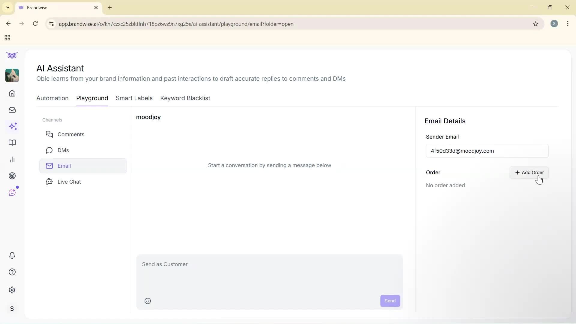Using AI tools screenshot