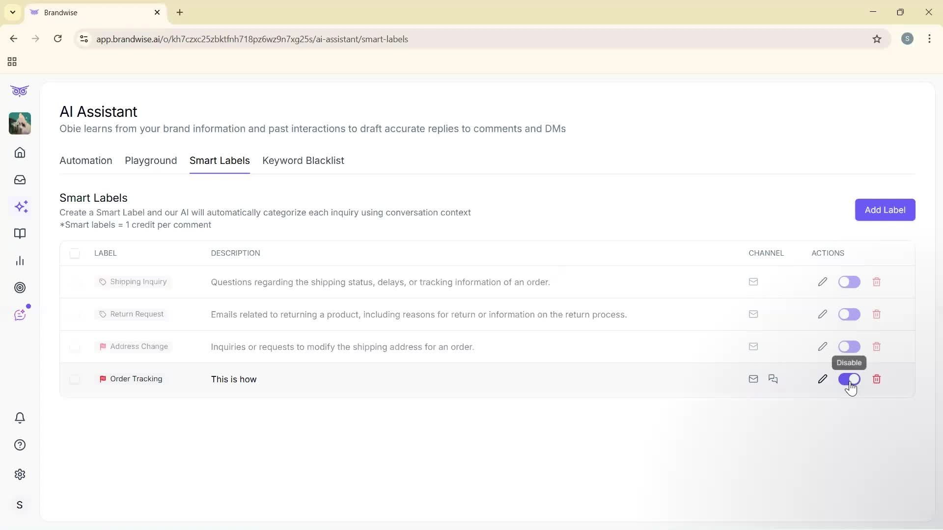 Using AI tools screenshot