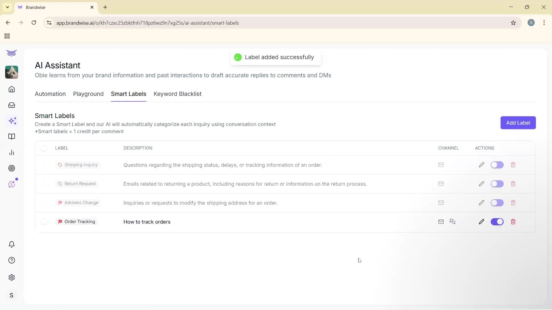 Using AI tools screenshot
