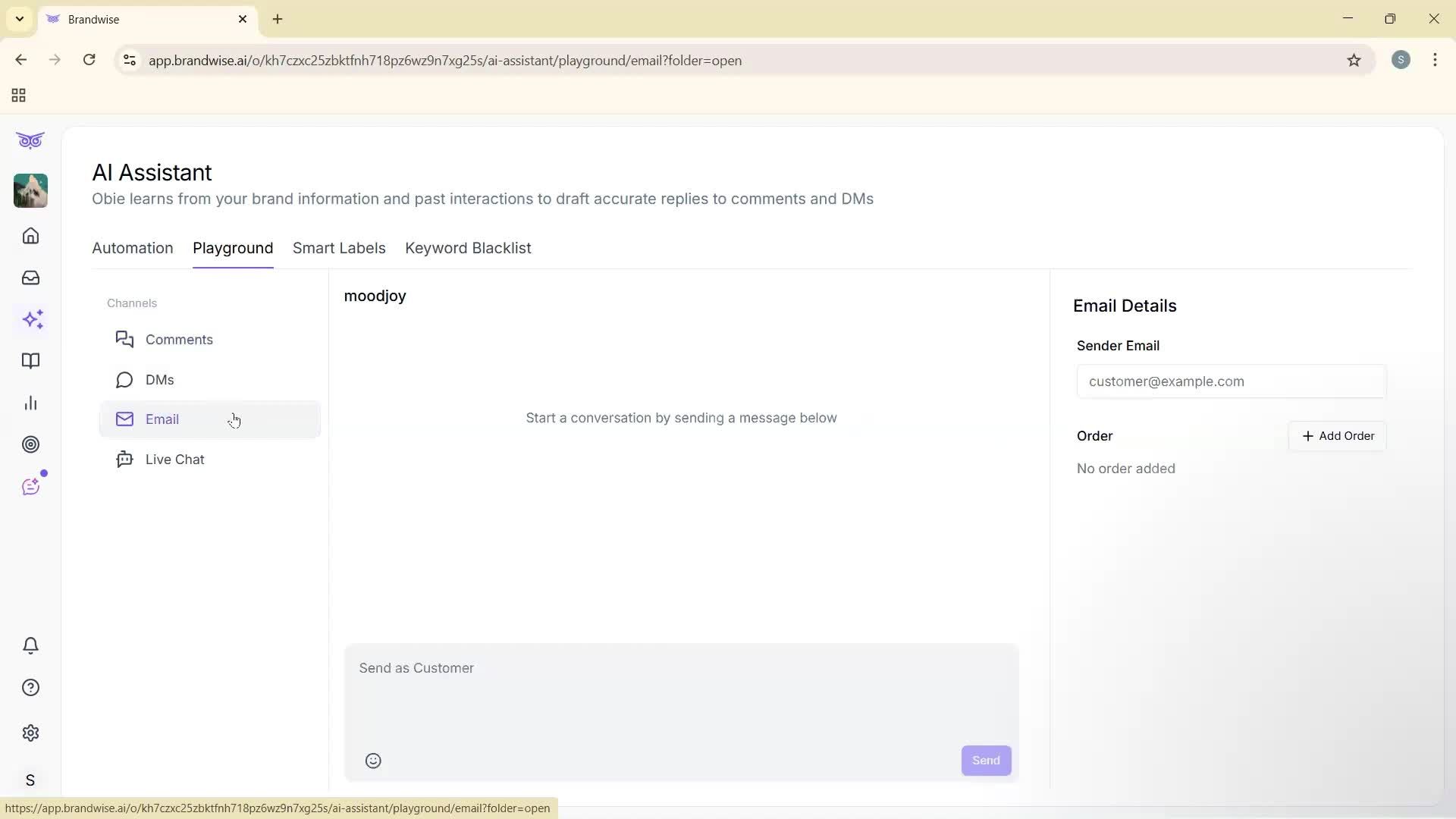 Using AI tools screenshot