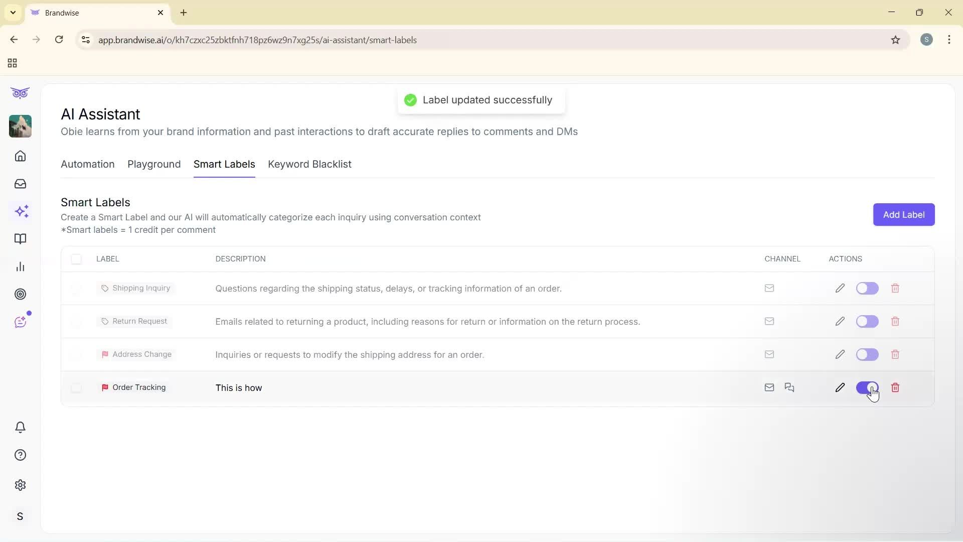 Using AI tools screenshot
