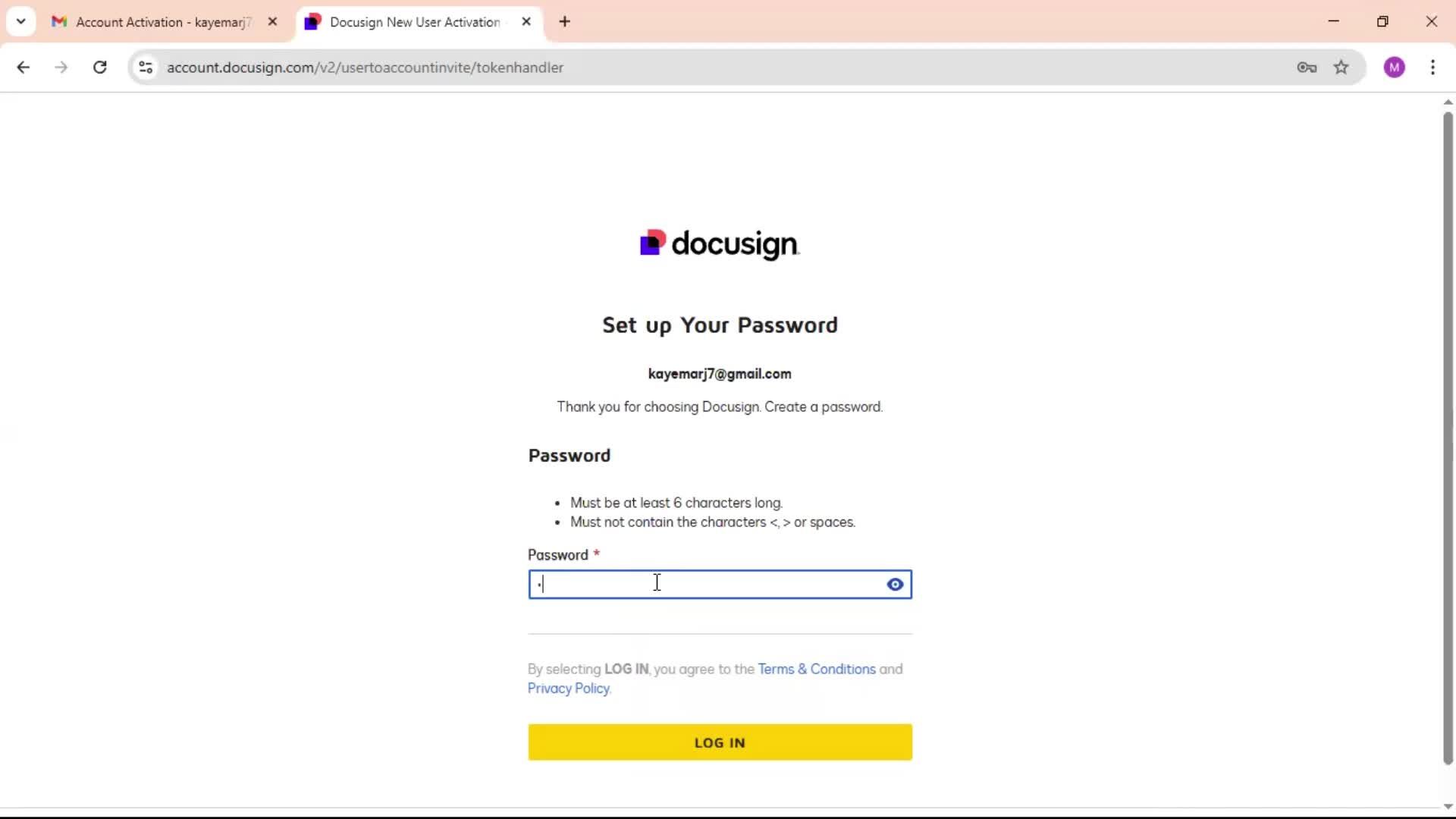 Accepting an invite on Docusign video thumbnail